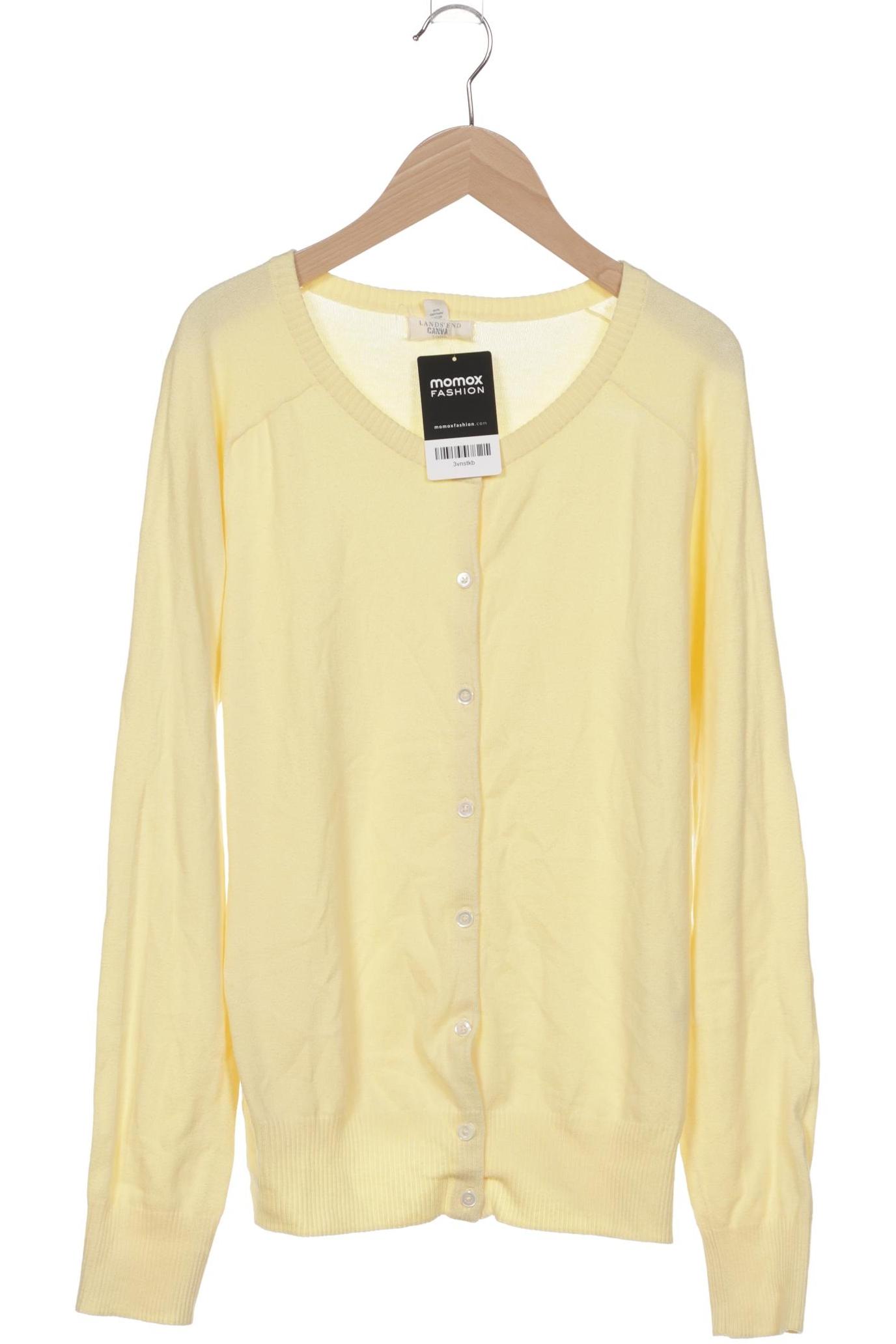 

Lands End Damen Strickjacke, gelb, Gr. 38