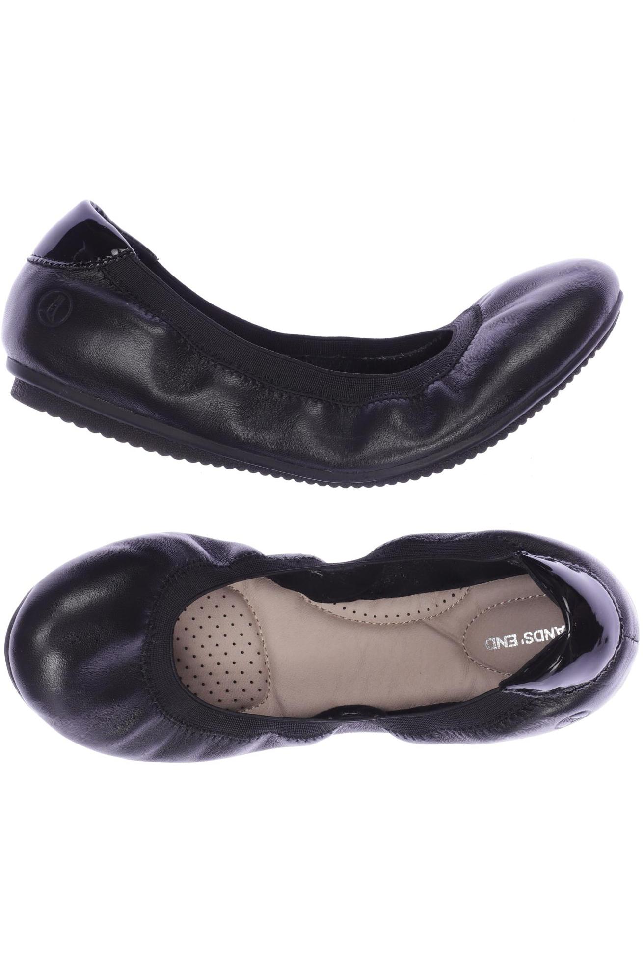 

Lands End Damen Ballerinas, schwarz, Gr. 41