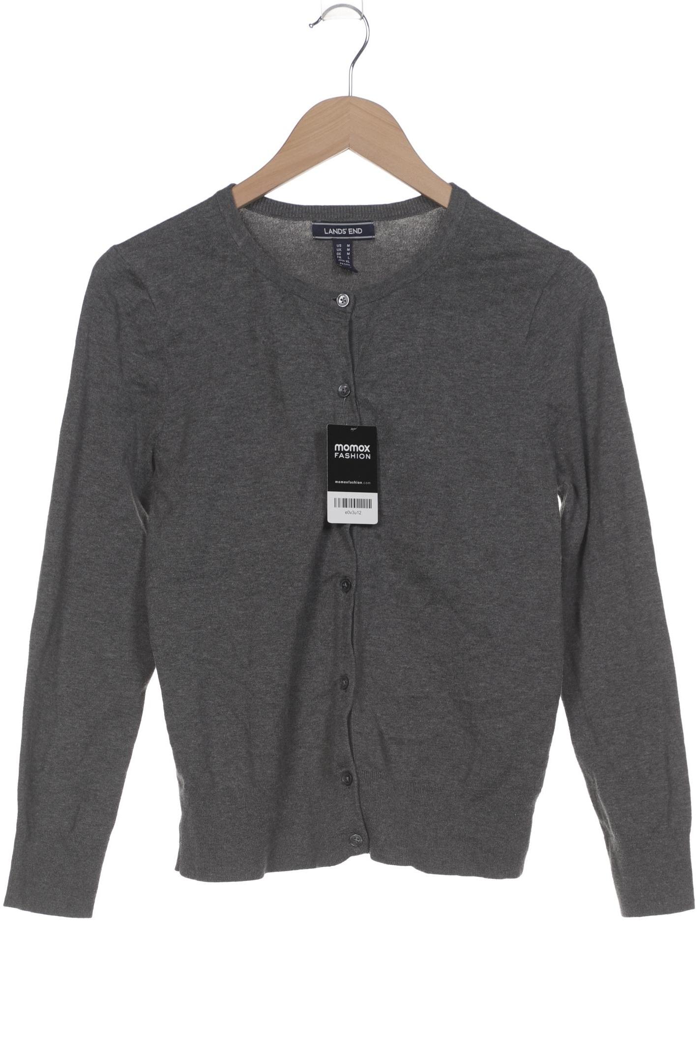 

Lands End Damen Strickjacke, grau, Gr. 38