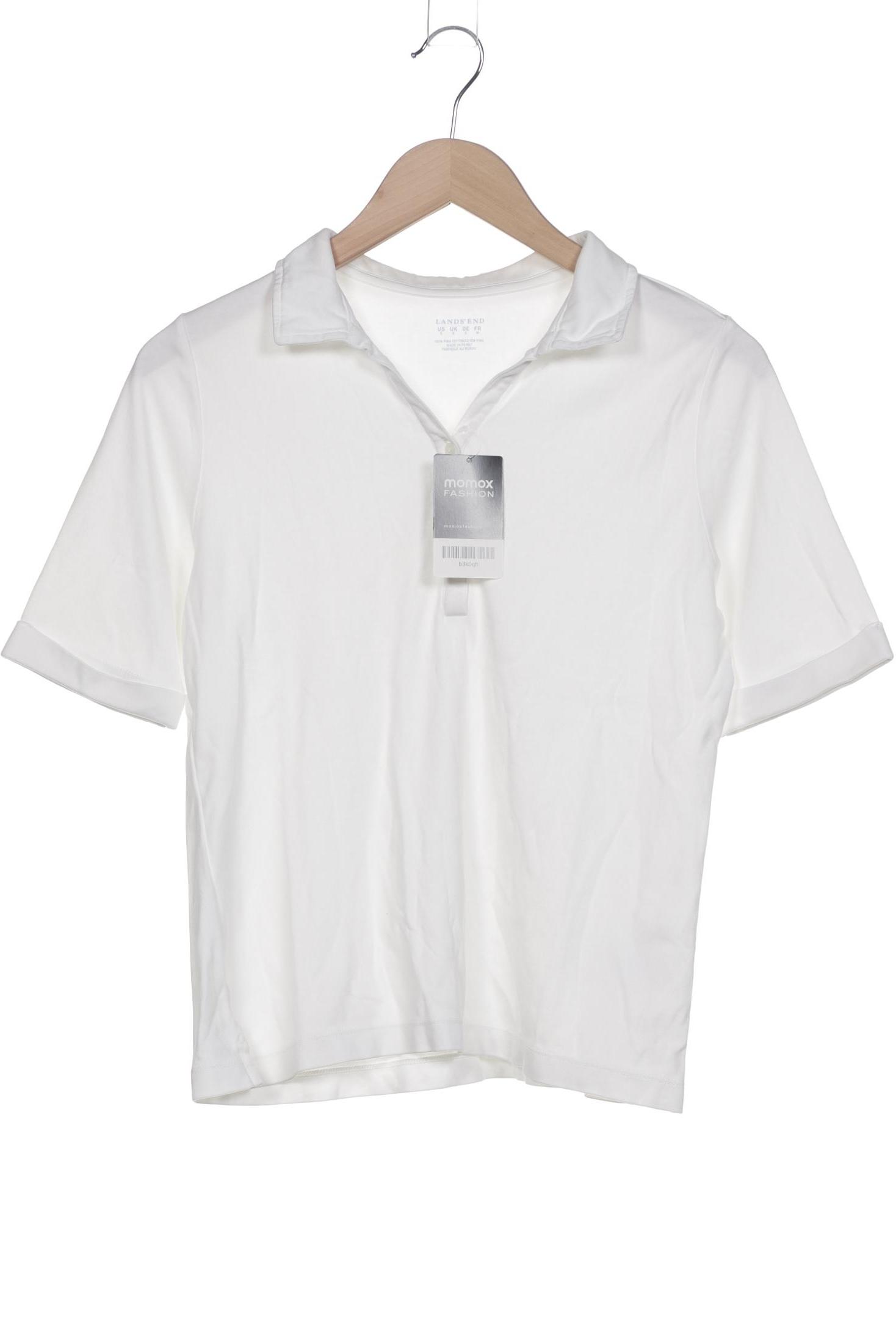 

Lands End Damen Poloshirt, weiß, Gr. 36