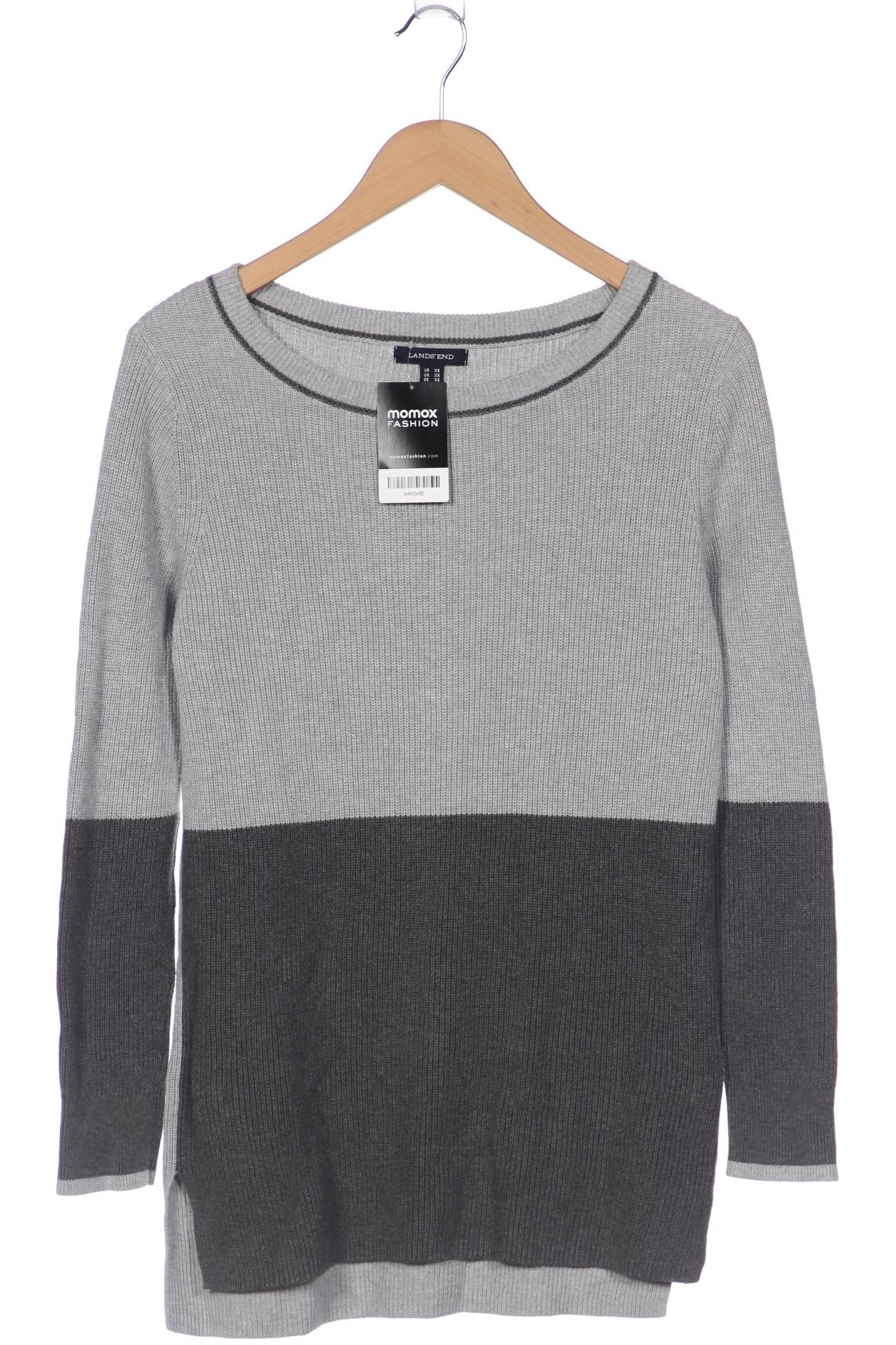 

Lands End Damen Pullover, grau