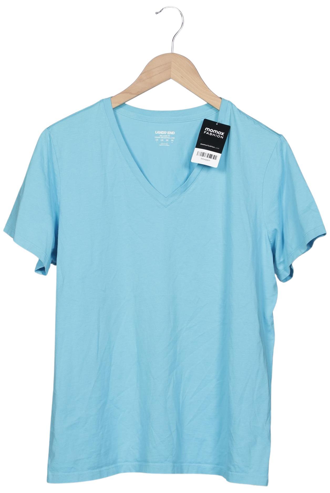 

Lands End Damen T-Shirt, blau, Gr. 42