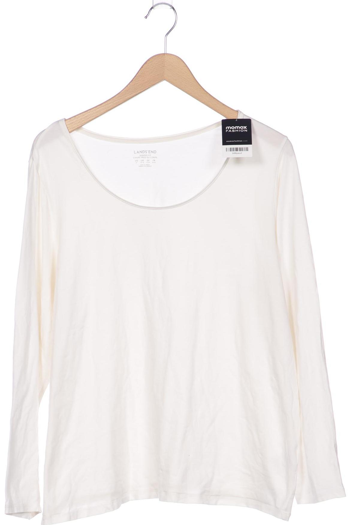 

Lands End Damen Langarmshirt, cremeweiß, Gr. 52