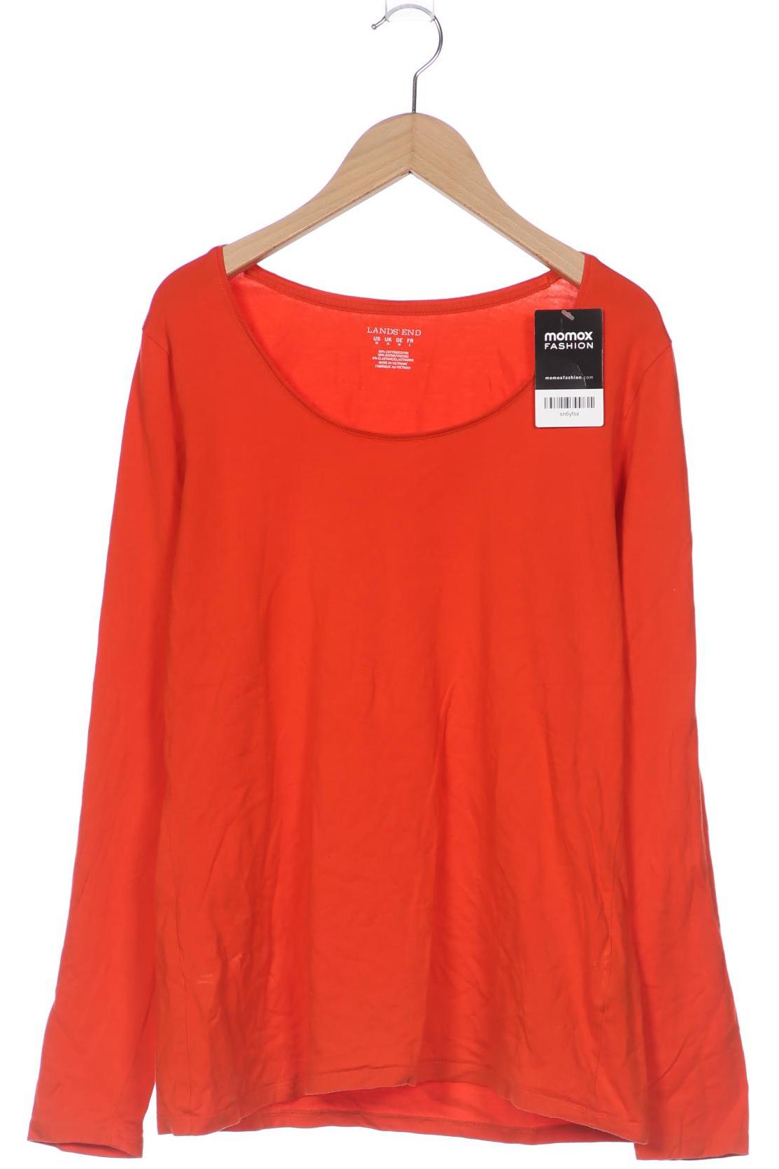 

Lands End Damen Langarmshirt, orange, Gr. 38