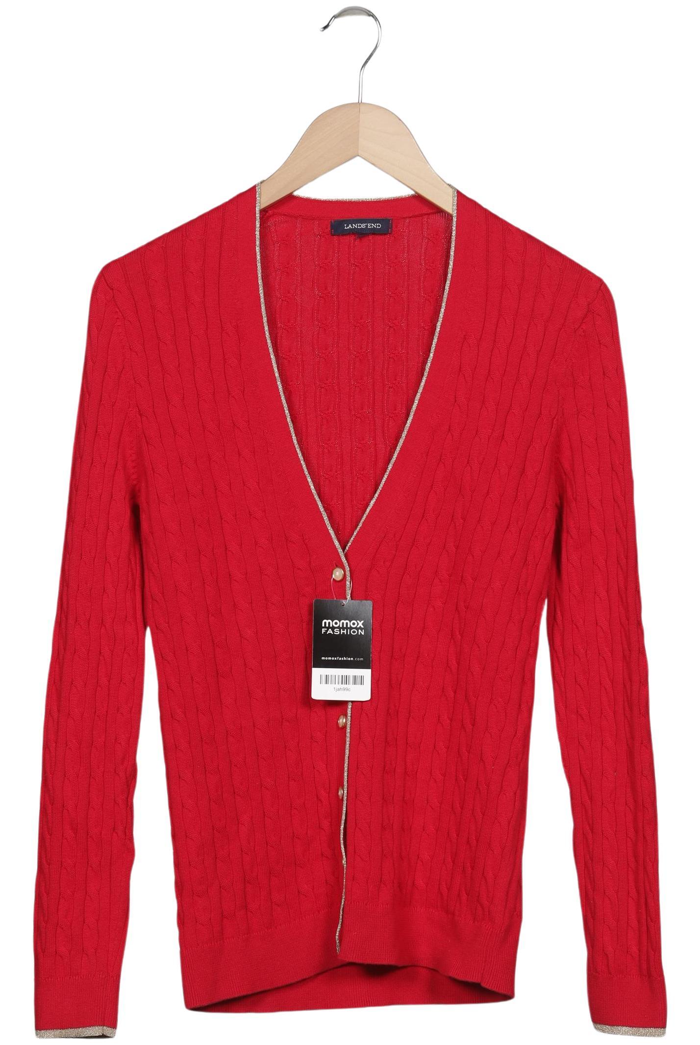 

Lands End Damen Strickjacke, rot, Gr. 42