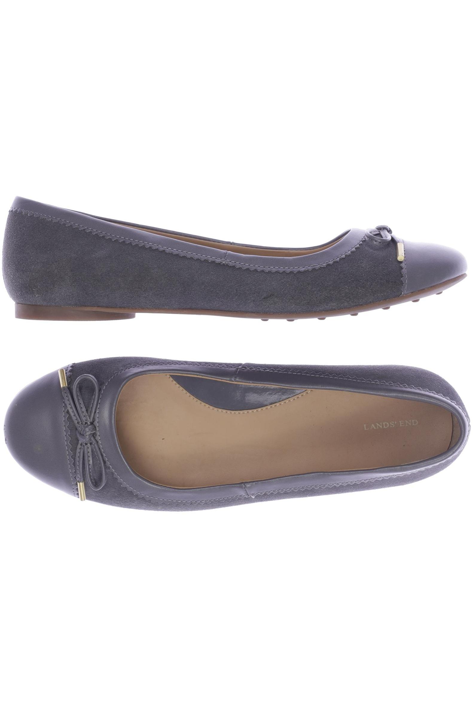 

Lands End Damen Ballerinas, grau