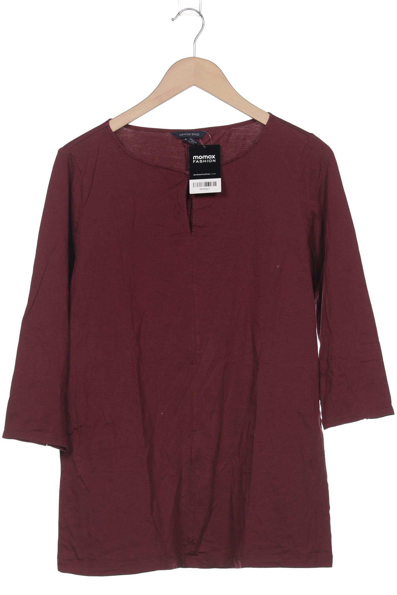 

Lands End Damen Langarmshirt, bordeaux, Gr. 42