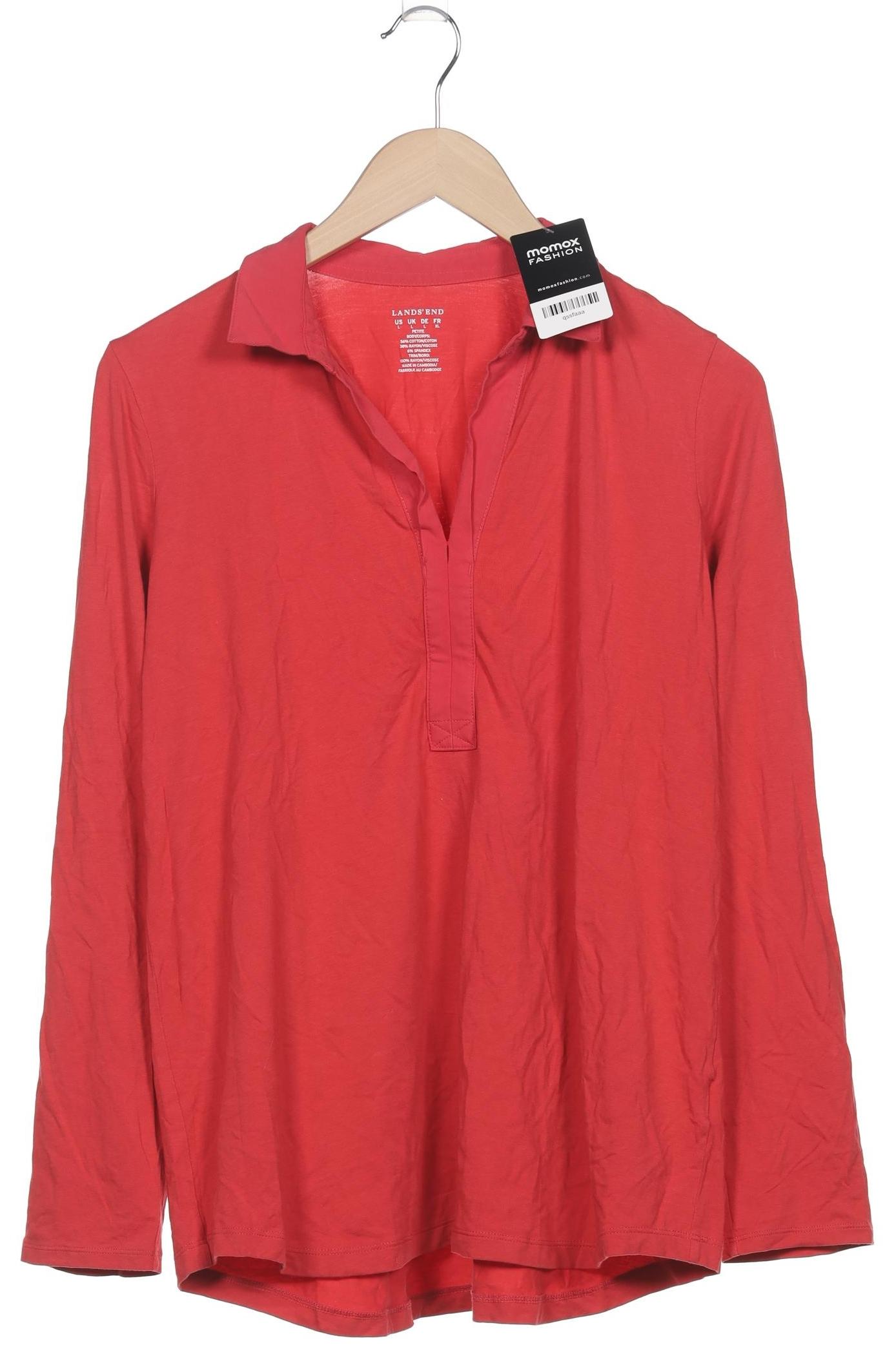 

Lands End Damen Langarmshirt, rot, Gr. 42