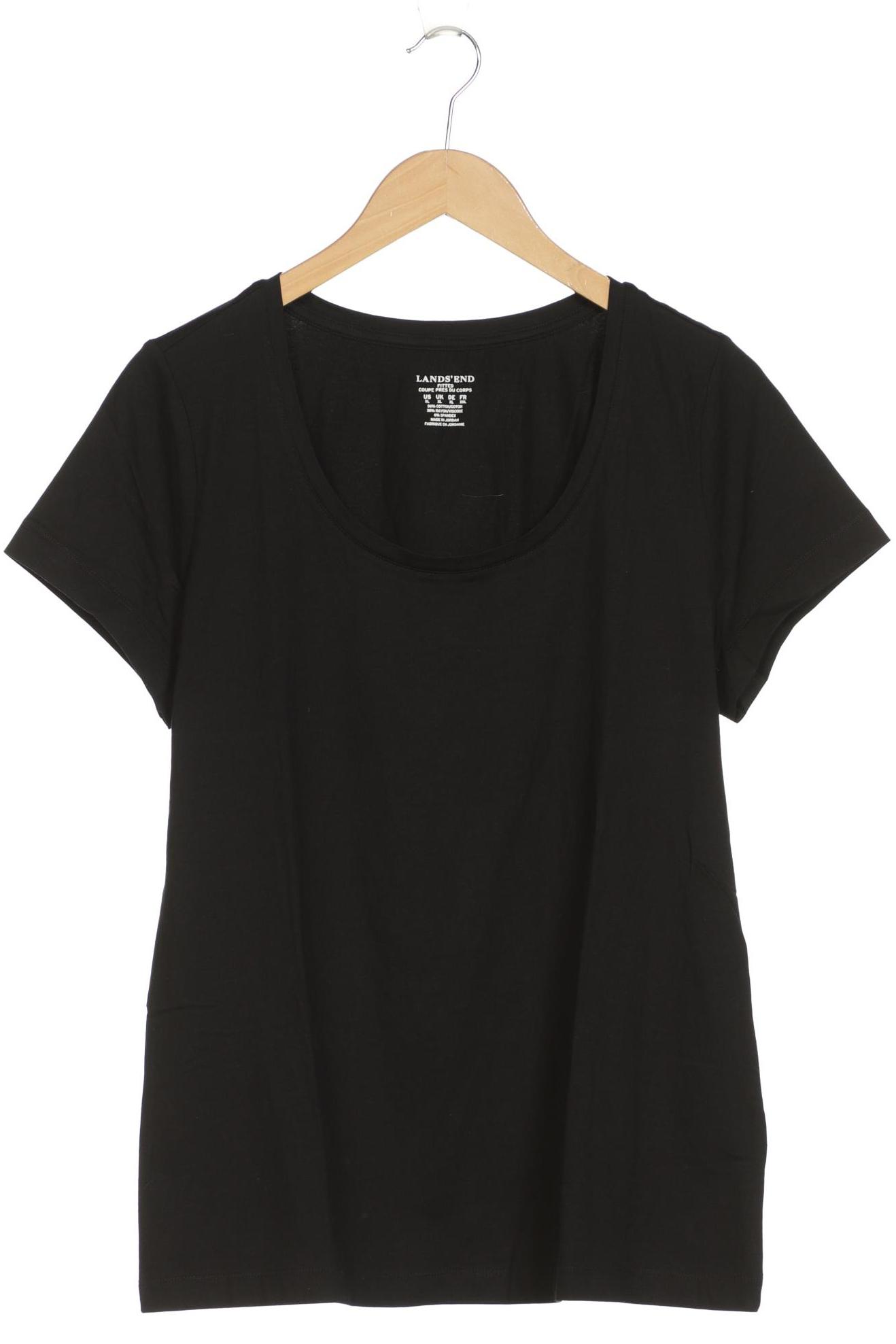 

Lands End Damen T-Shirt, schwarz, Gr. 44