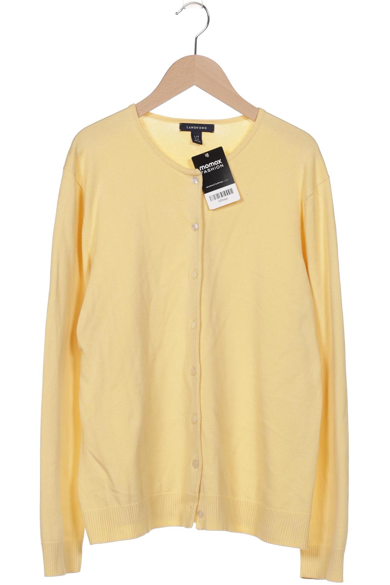 

Lands End Damen Strickjacke, gelb, Gr. 42