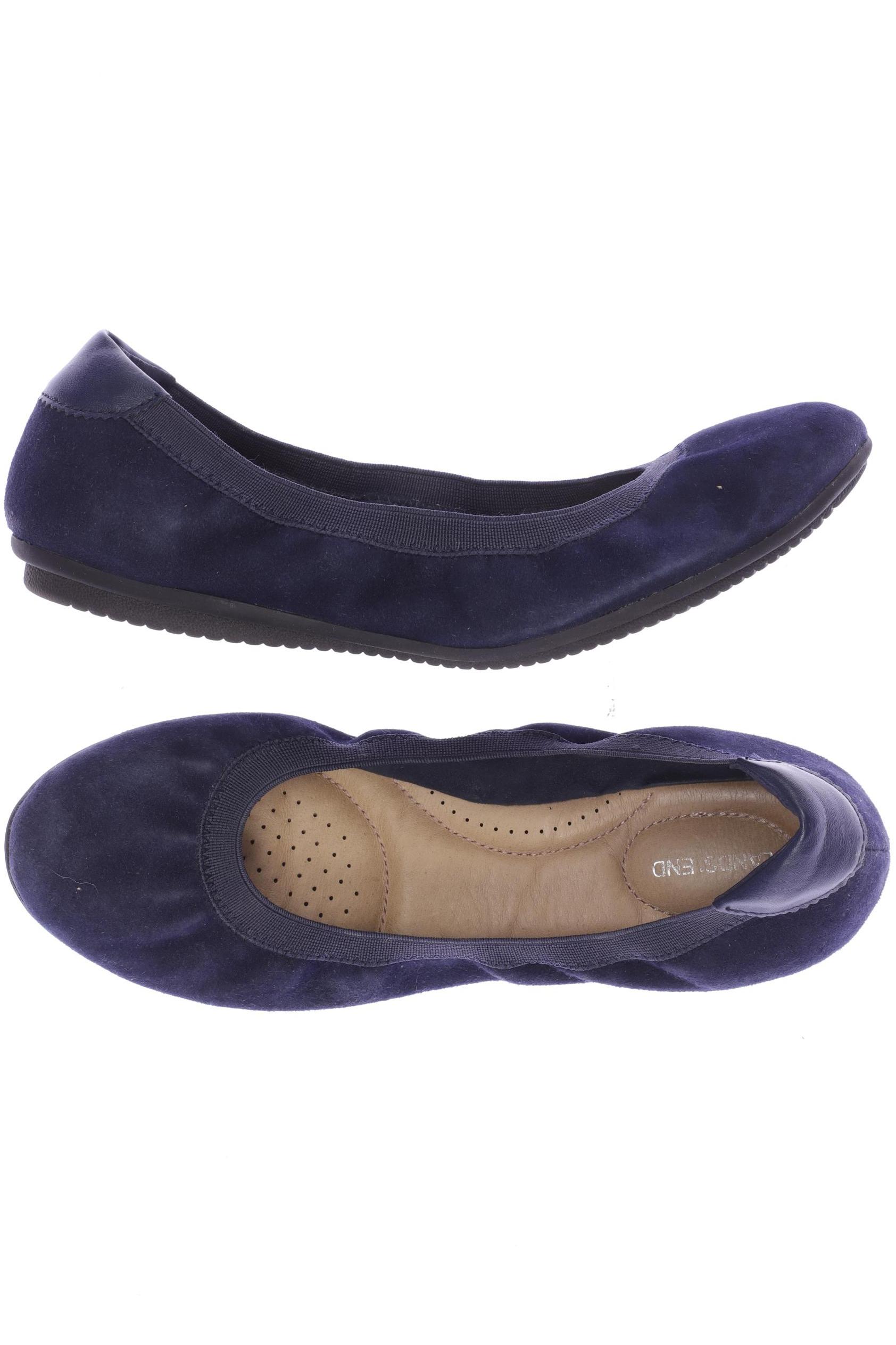 

Lands End Damen Ballerinas, marineblau, Gr. 39