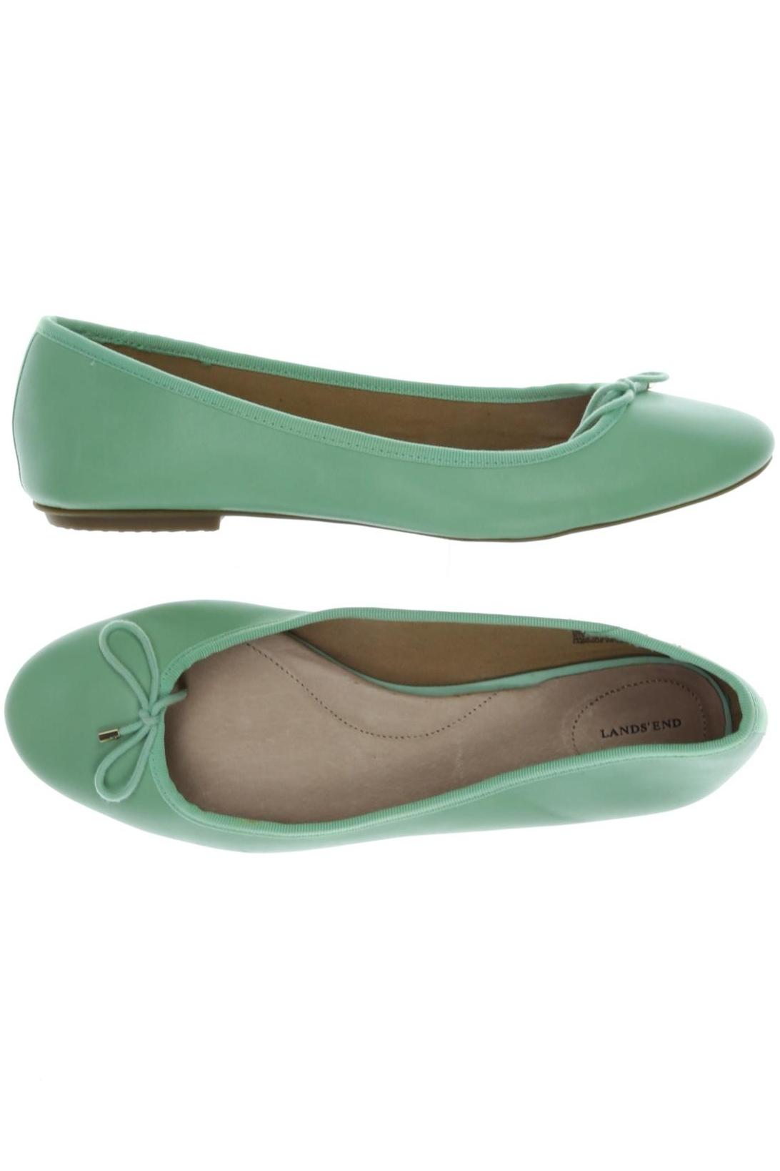 

Lands End Damen Ballerinas, grün, Gr. 41
