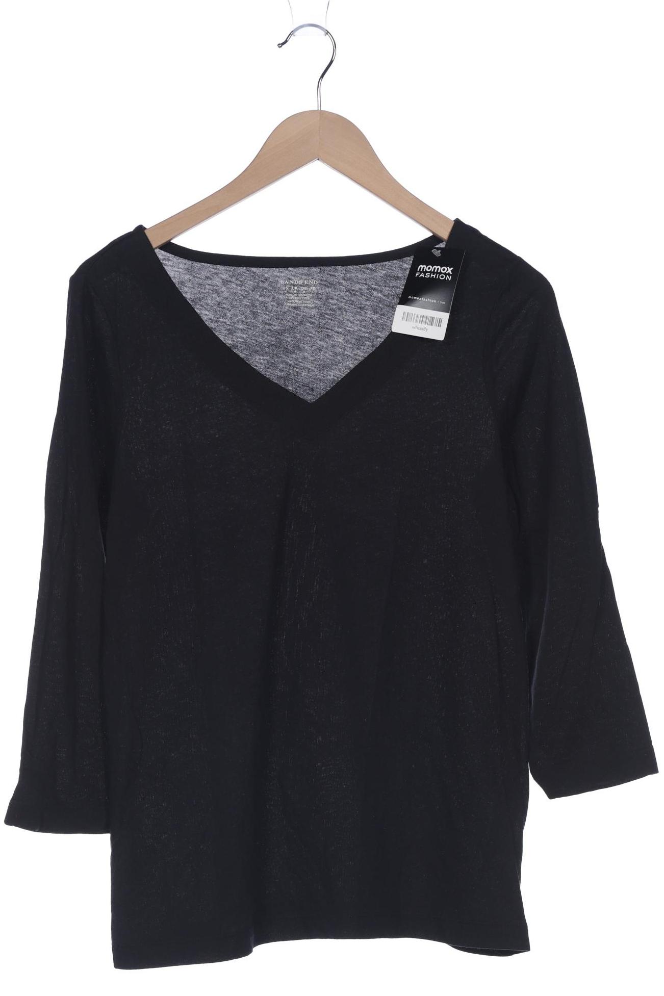 

Lands End Damen Langarmshirt, schwarz