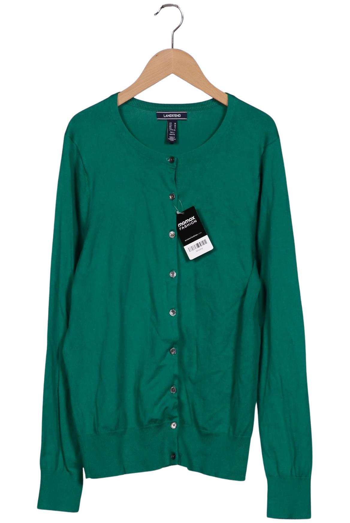

Lands End Damen Strickjacke, grün, Gr. 38