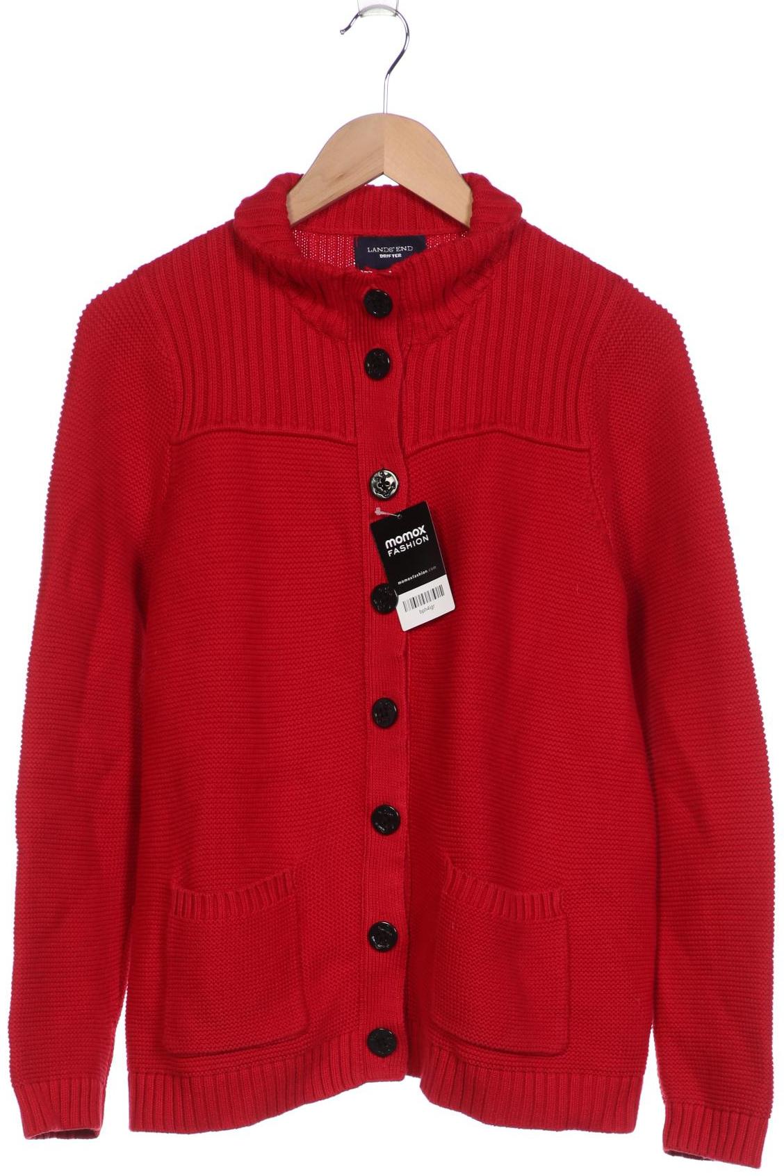 

Lands End Damen Strickjacke, rot, Gr. 42