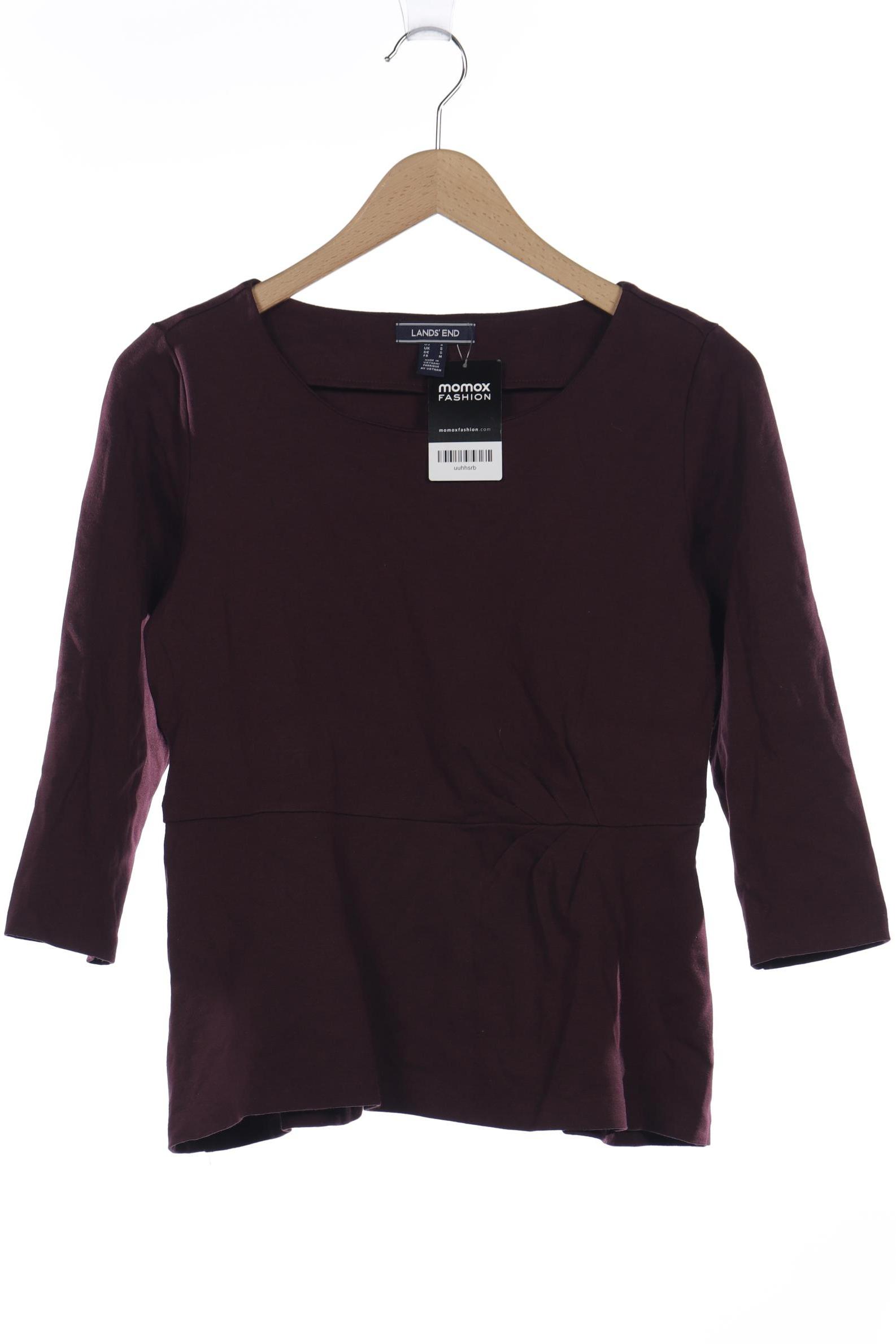 

Lands End Damen Langarmshirt, bordeaux, Gr. 36