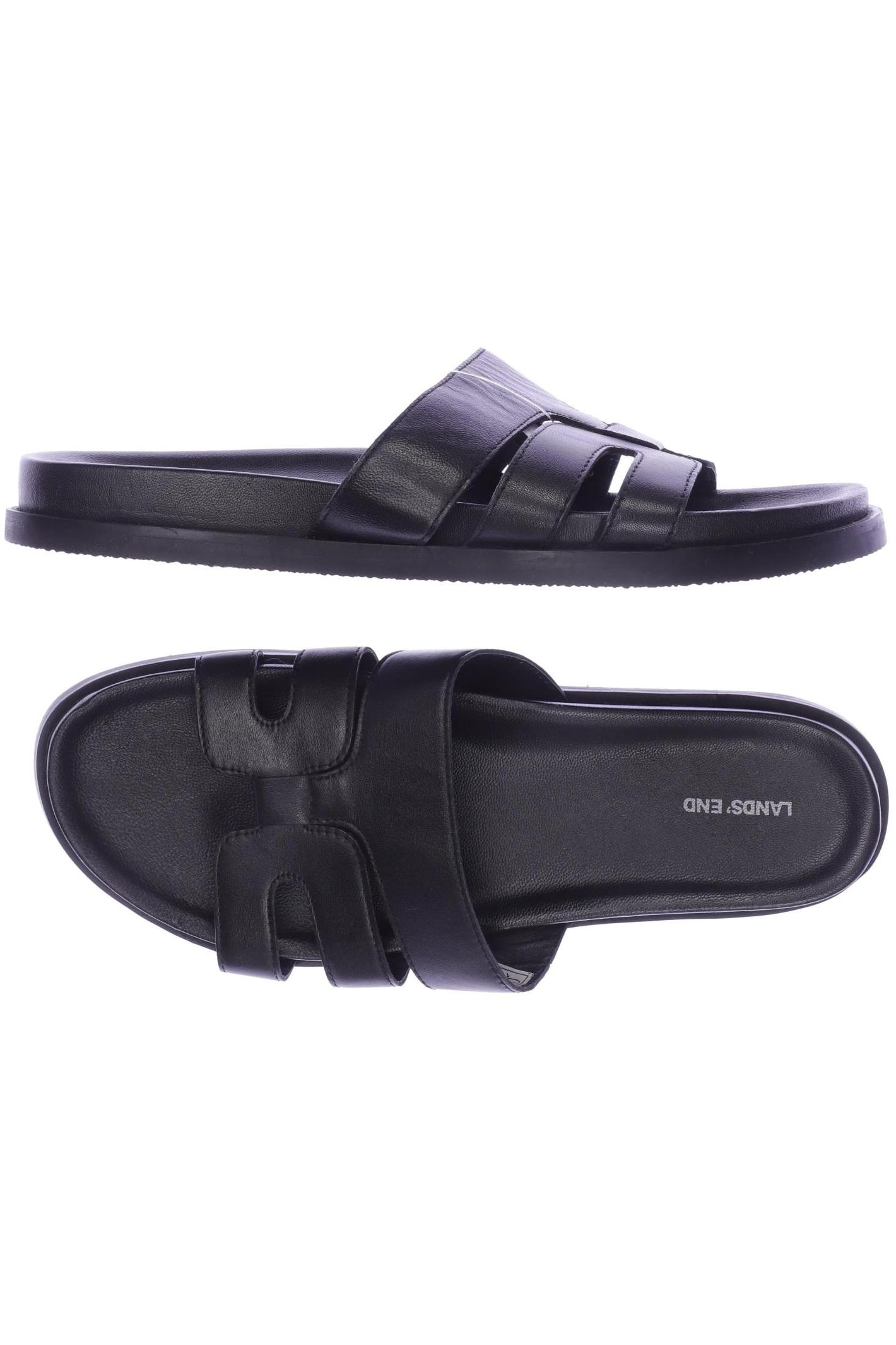 

Lands End Damen Sandale, schwarz, Gr. 43