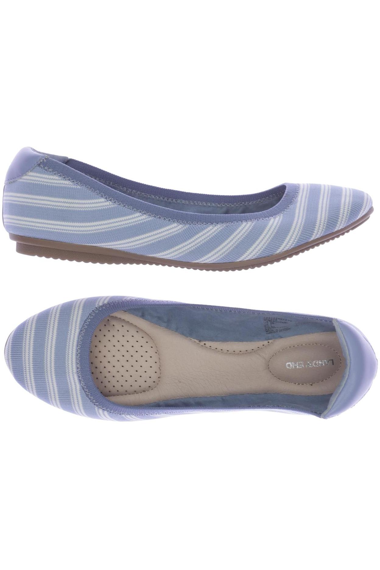 

Lands End Damen Ballerinas, blau