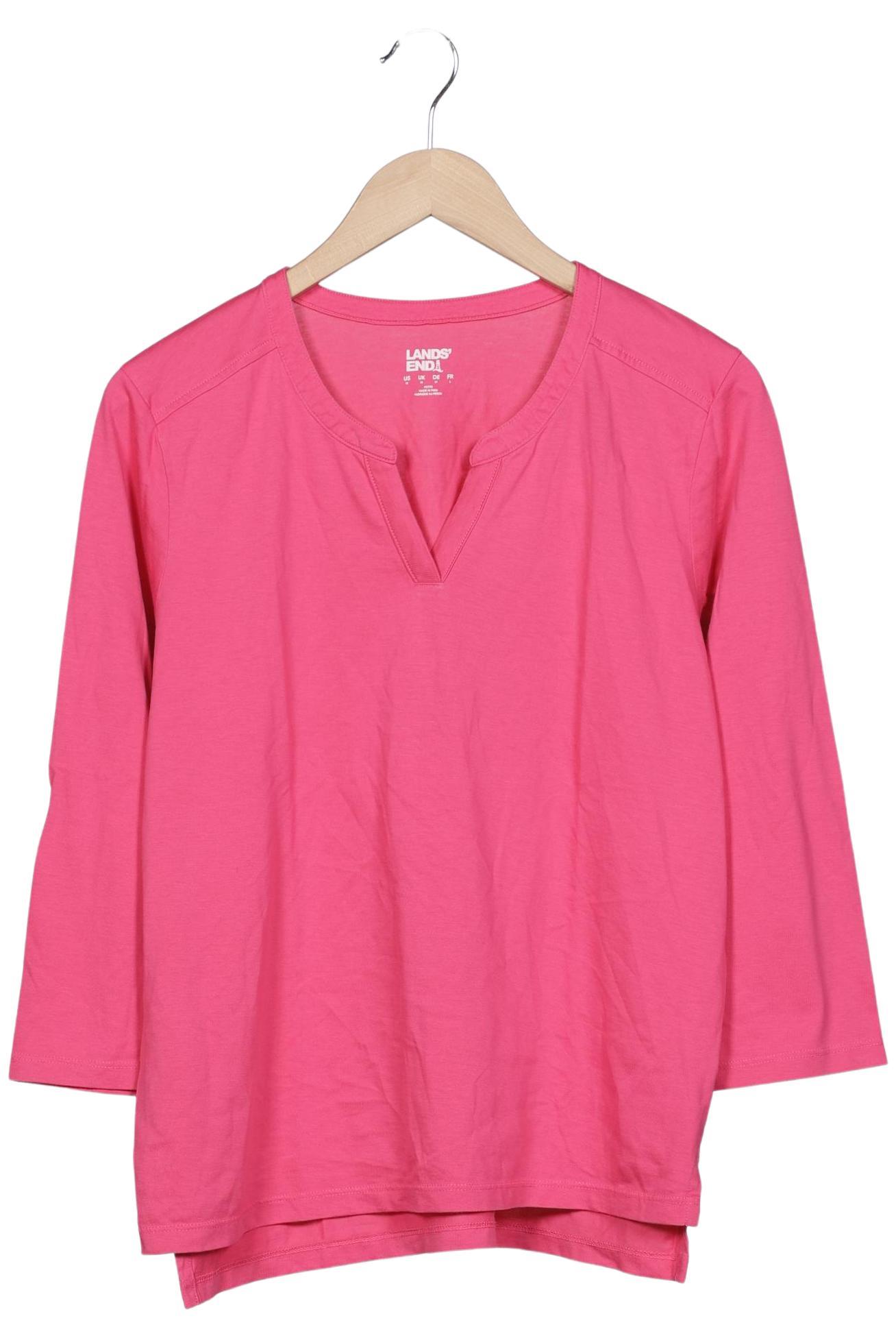 

Lands End Damen Langarmshirt, pink, Gr. 38