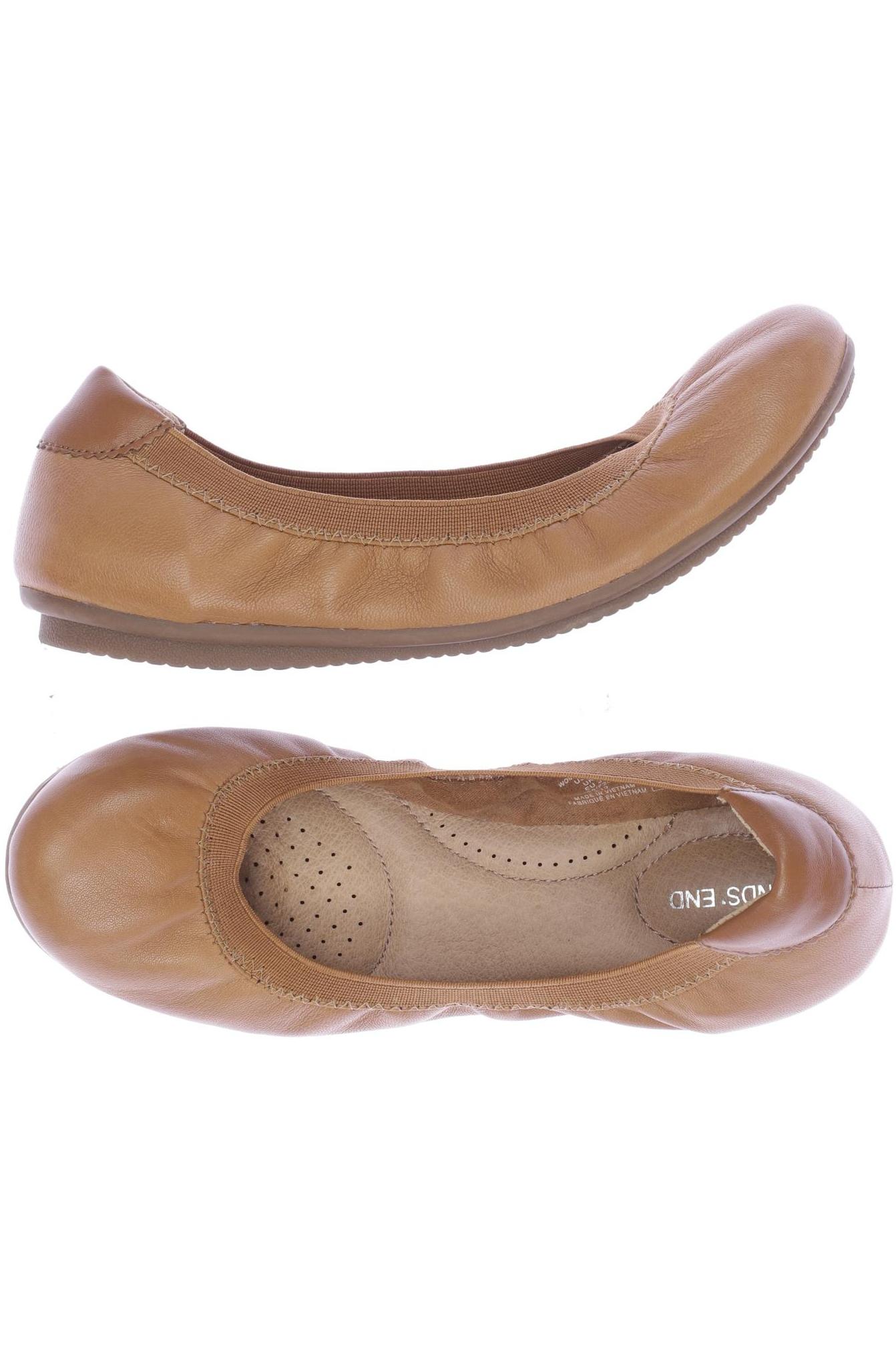 

Lands End Damen Ballerinas, braun, Gr. 37