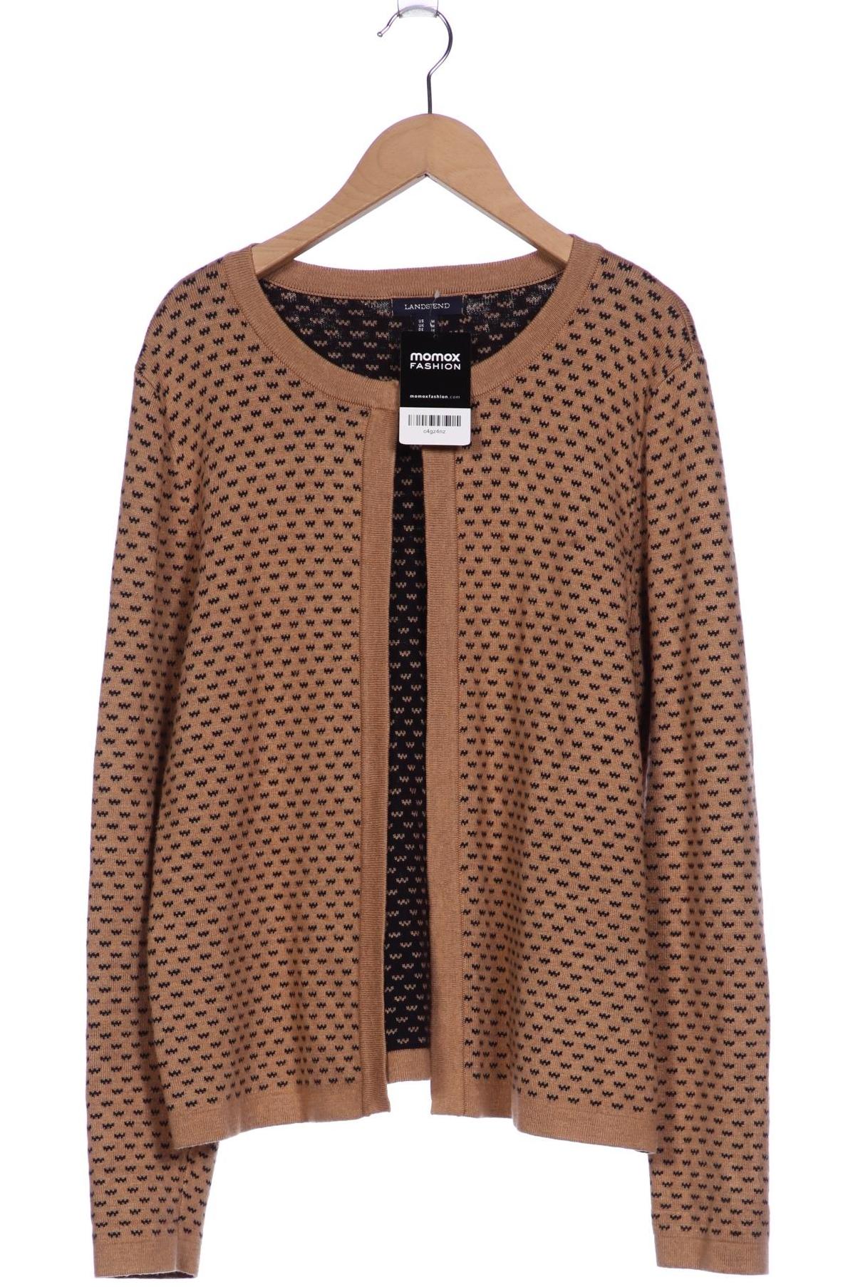 

Lands End Damen Strickjacke, beige, Gr. 38