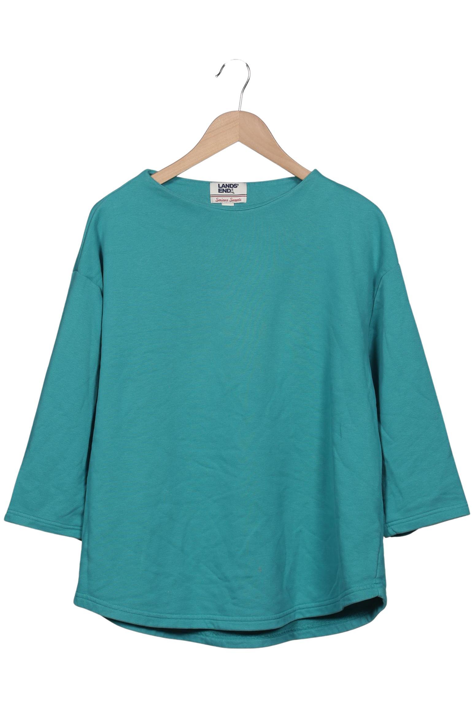 

Lands End Damen Sweatshirt, türkis, Gr. 42