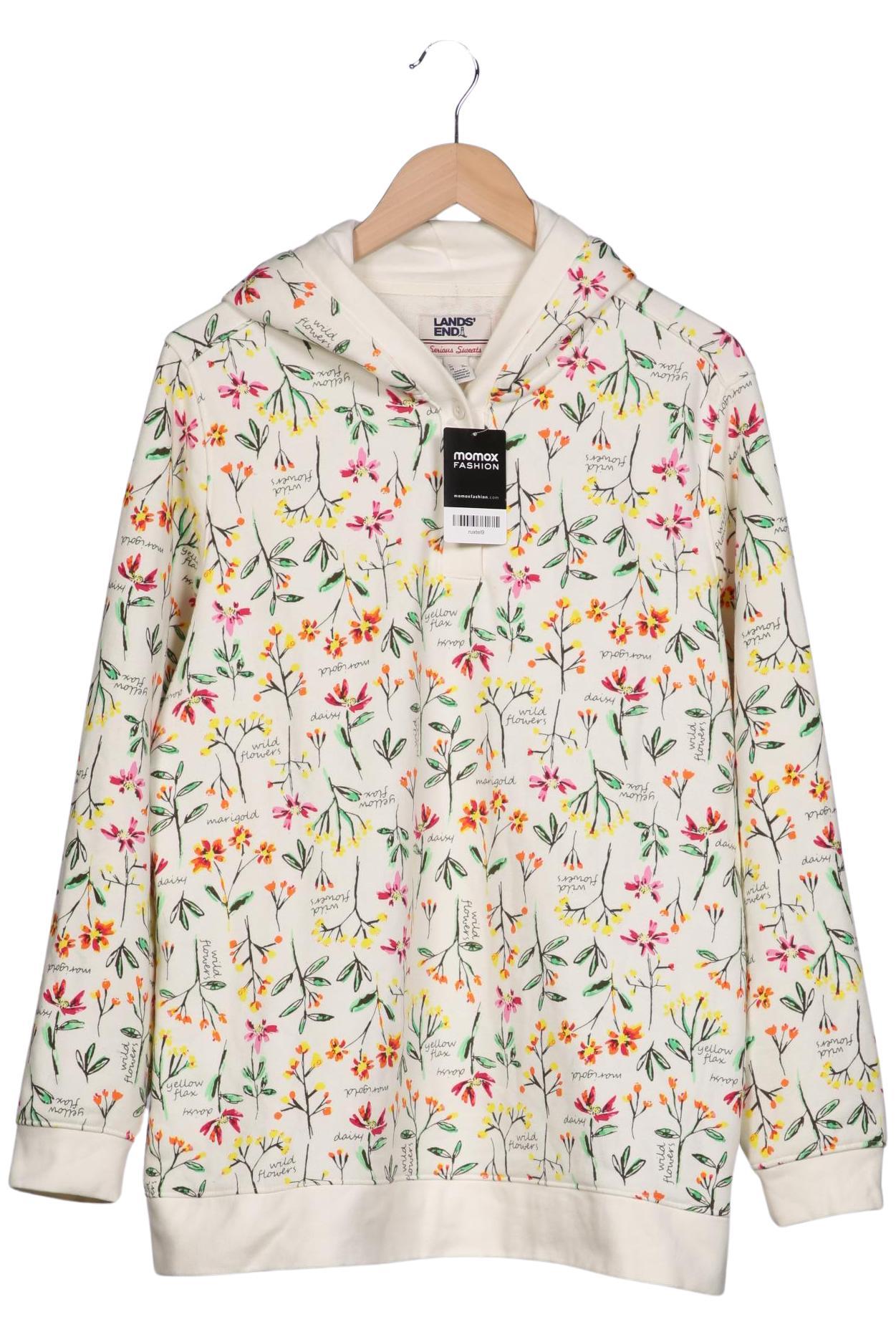 

Lands End Damen Kapuzenpullover, cremeweiß, Gr. 44