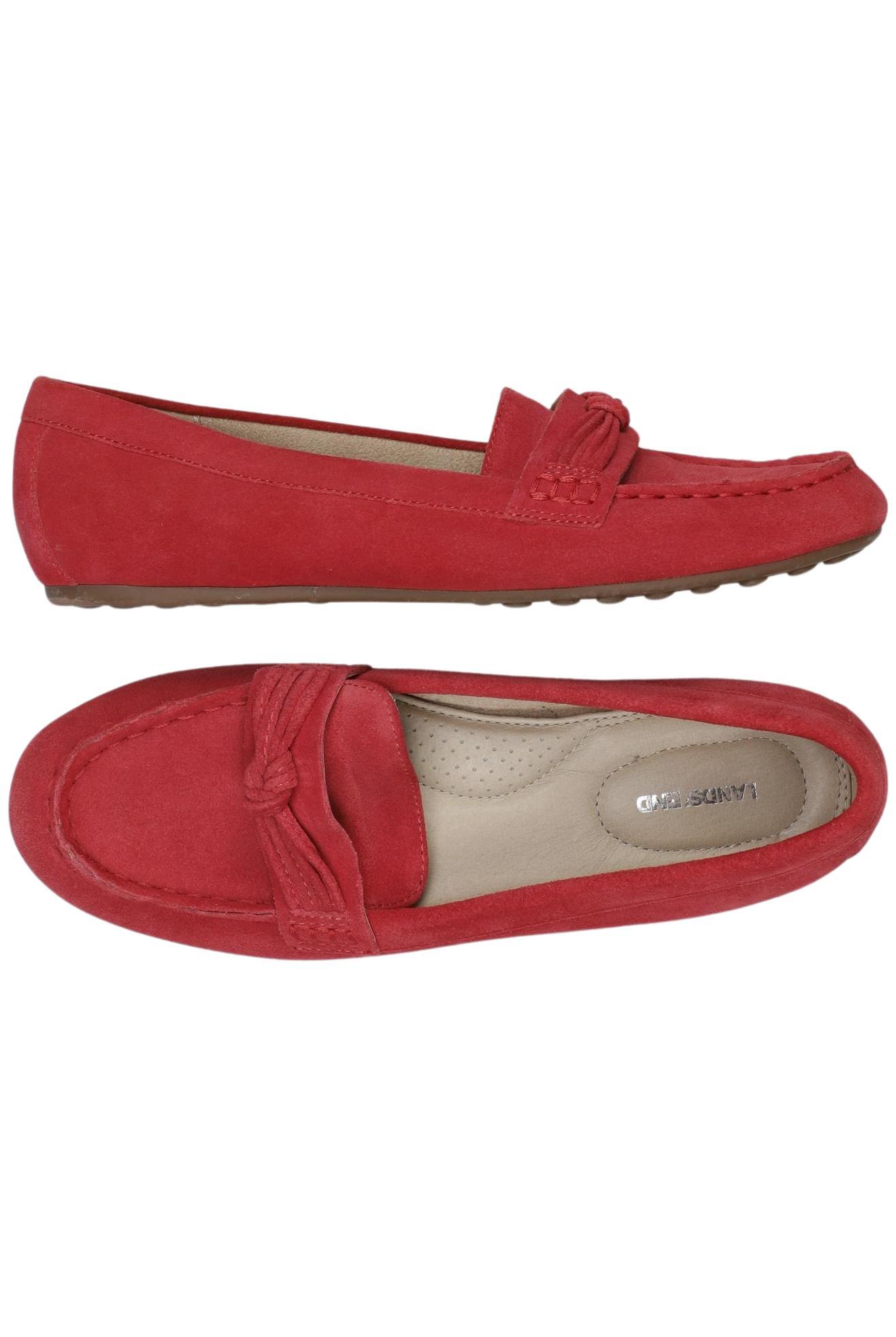 

Lands End Damen Halbschuh, rot, Gr. 36
