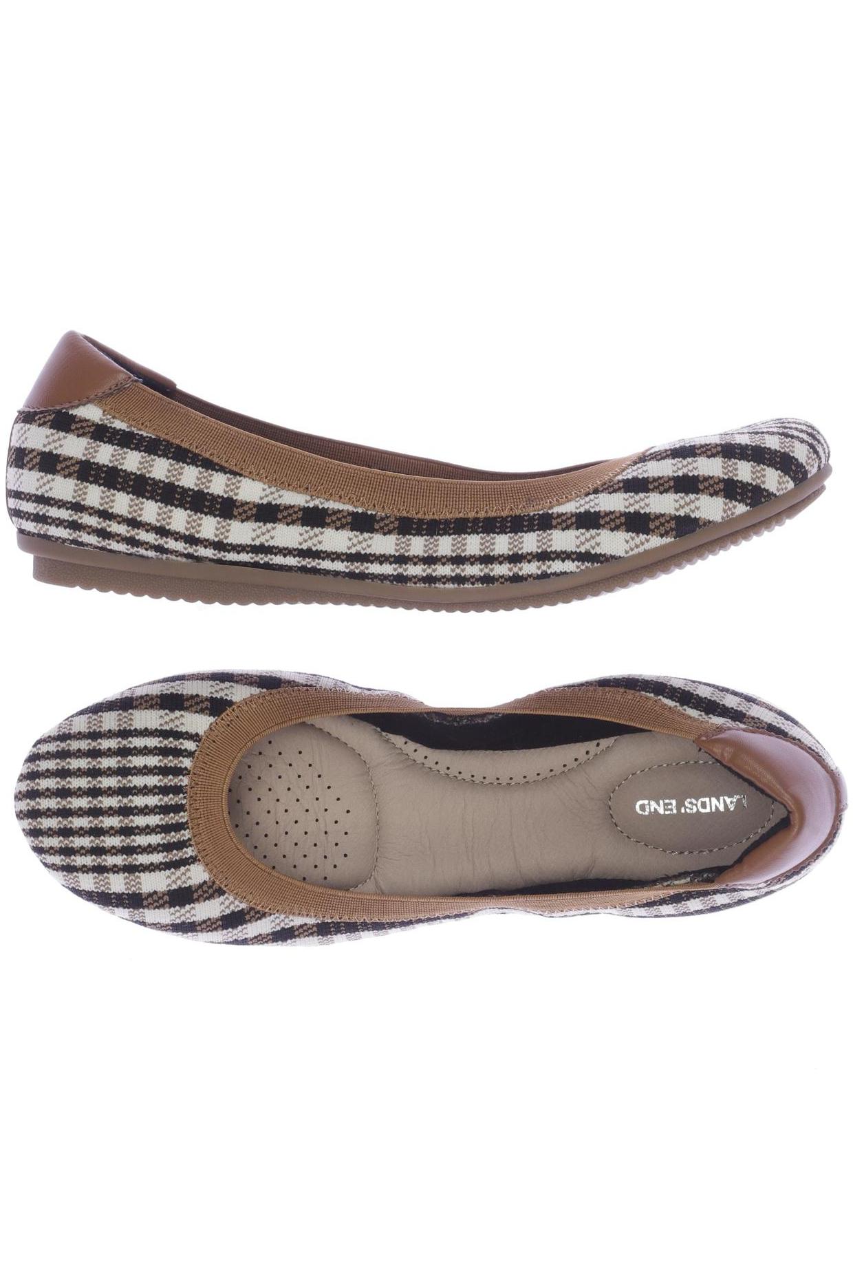 

Lands End Damen Ballerinas, beige, Gr. 39