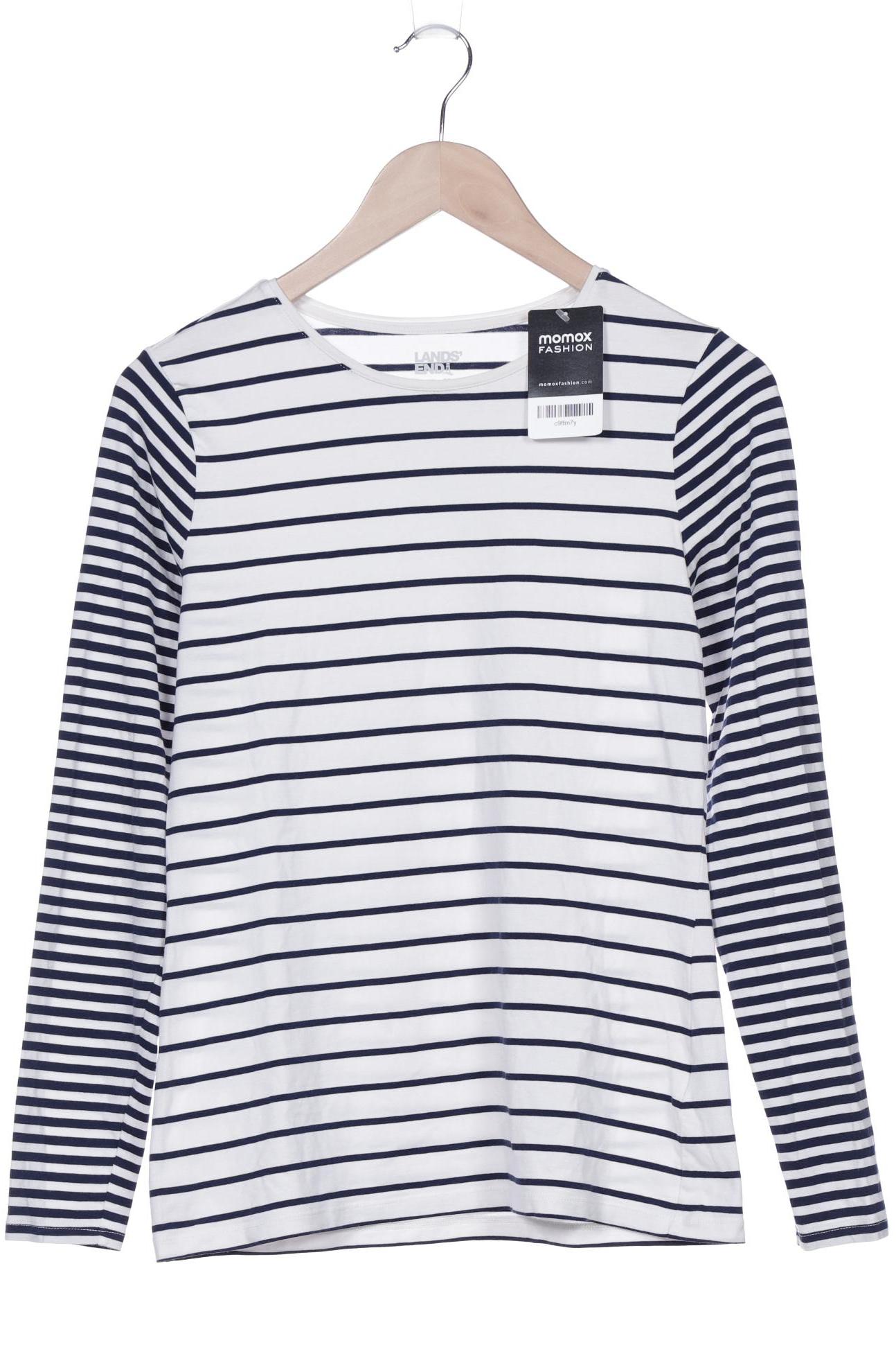 

Lands End Damen Langarmshirt, weiß, Gr. 36