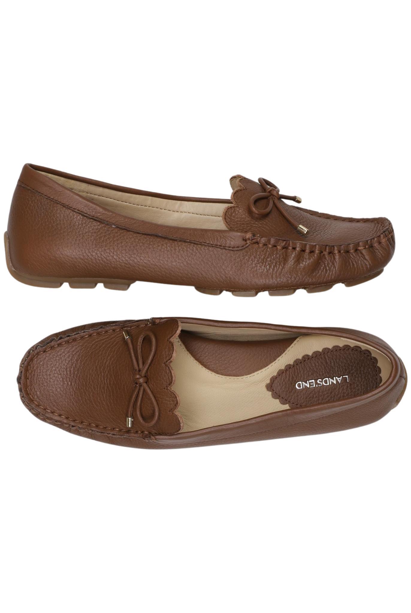 

Lands End Damen Halbschuh, braun, Gr. 38