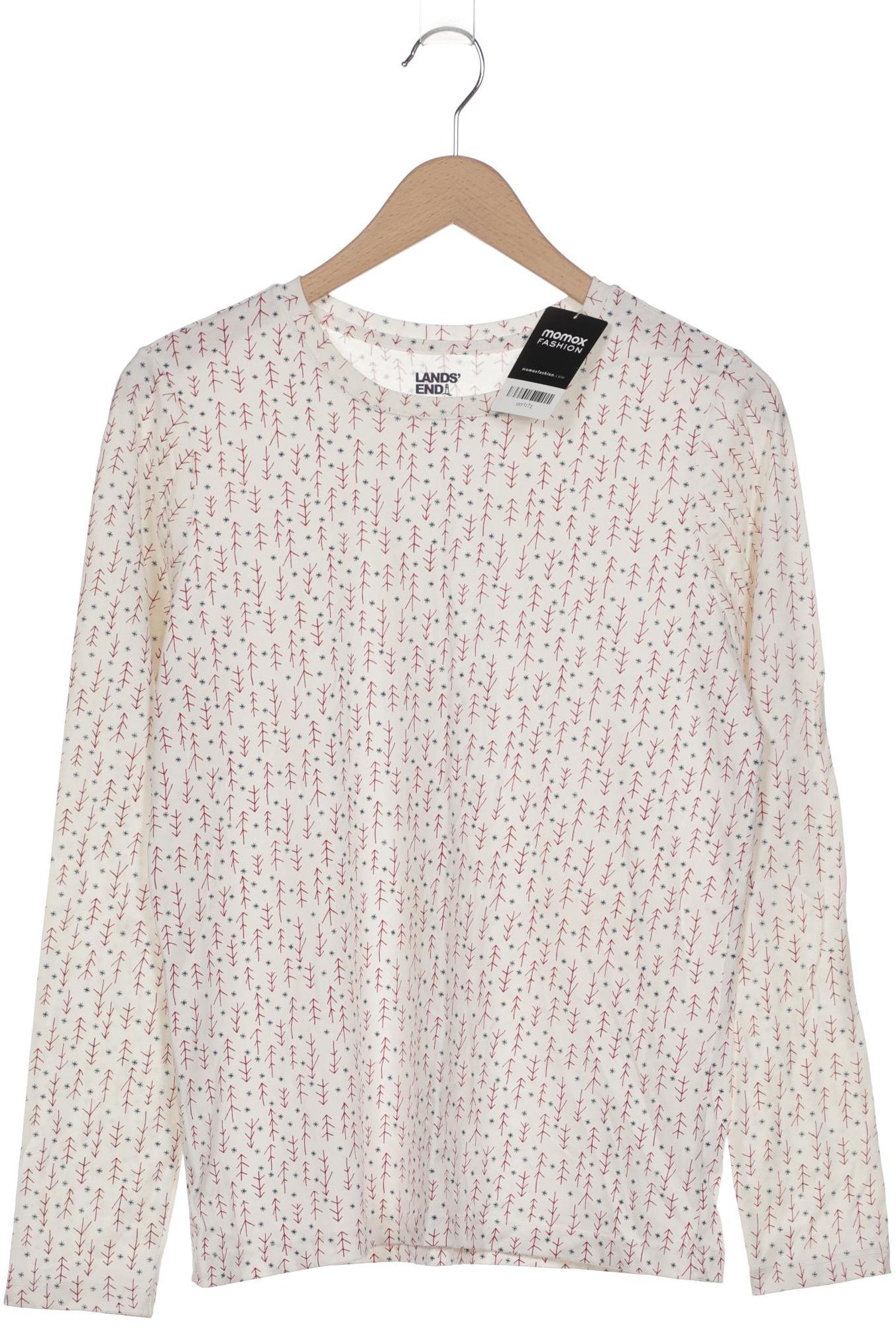 

Lands End Damen Langarmshirt, weiß, Gr. 36