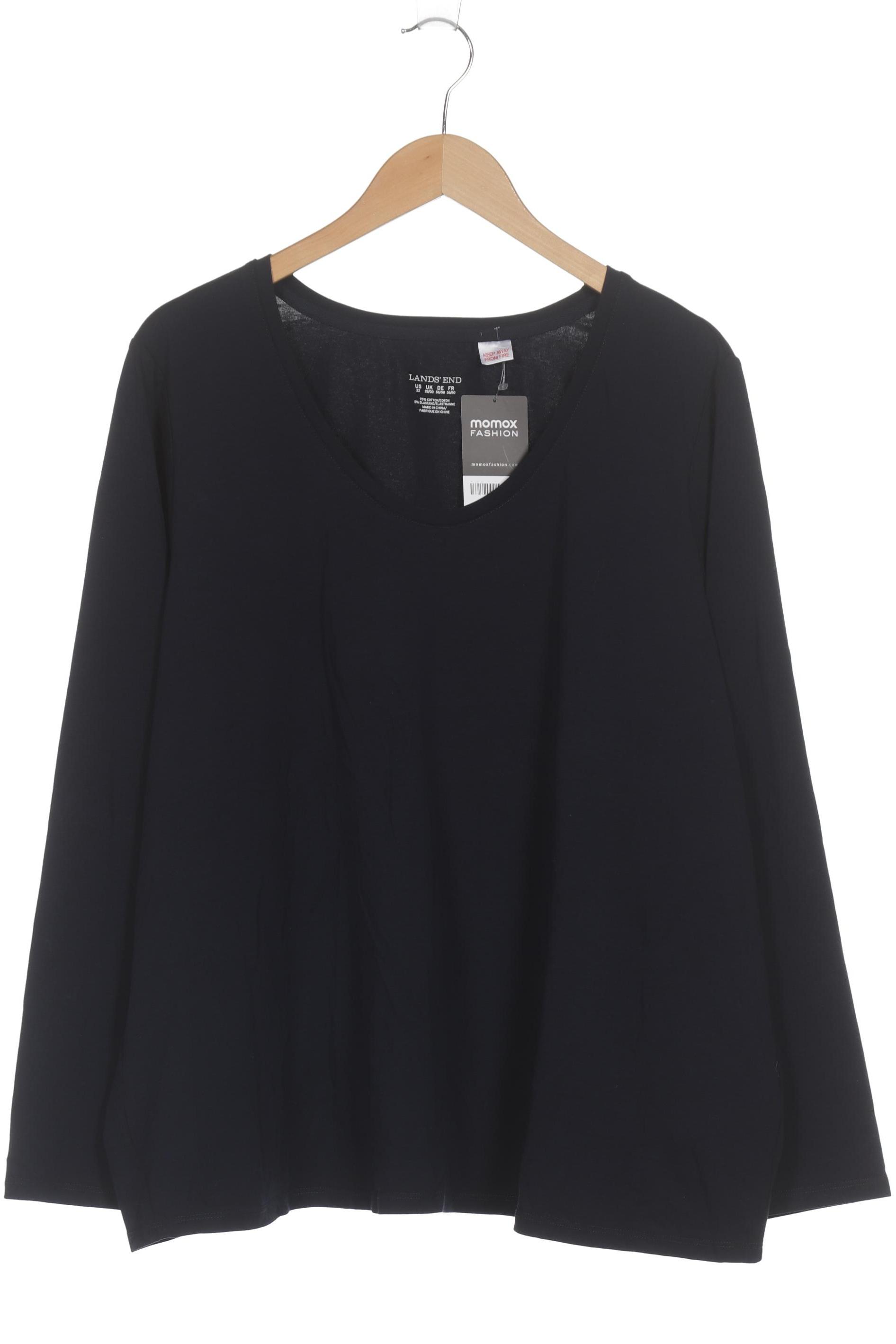 

Lands End Damen Langarmshirt, blau, Gr. 56