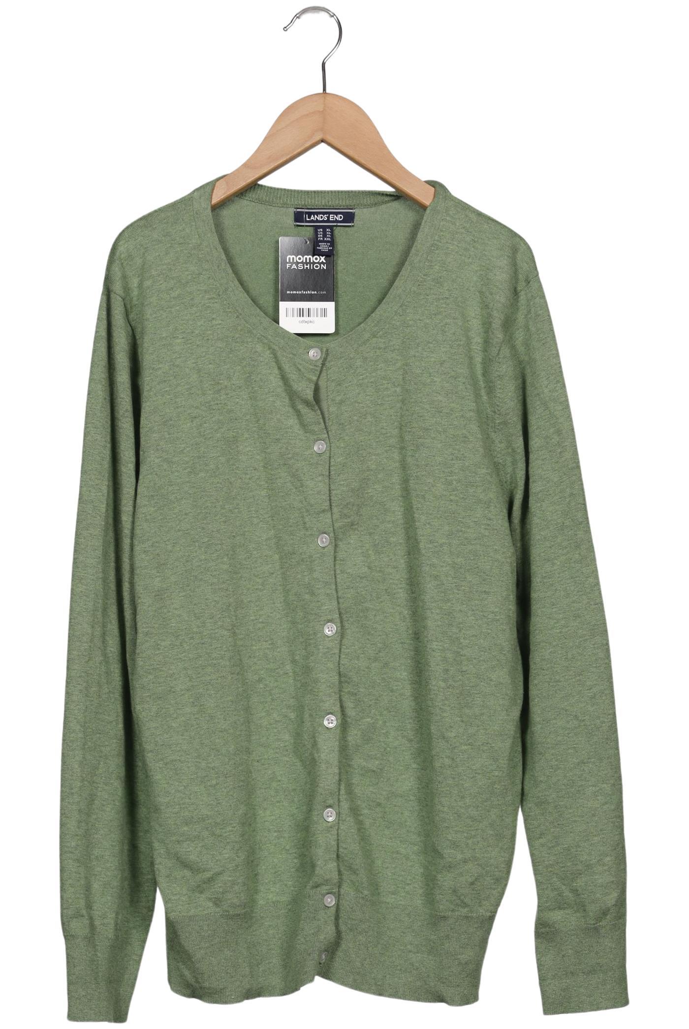 

Lands End Damen Strickjacke, grün, Gr. 44