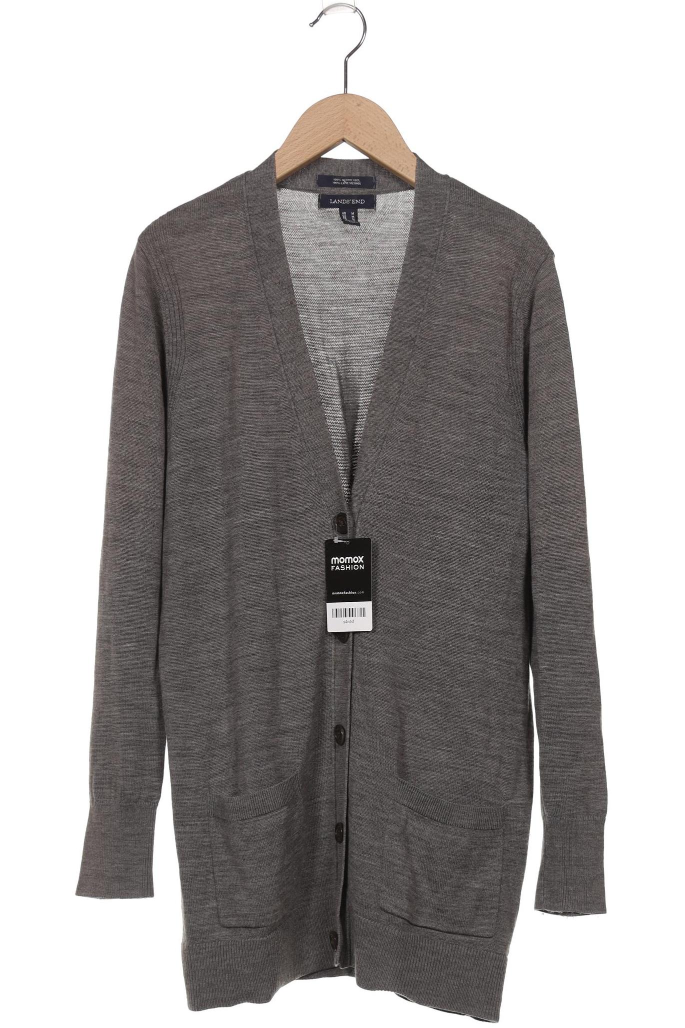 

Lands End Damen Strickjacke, grau, Gr. 38
