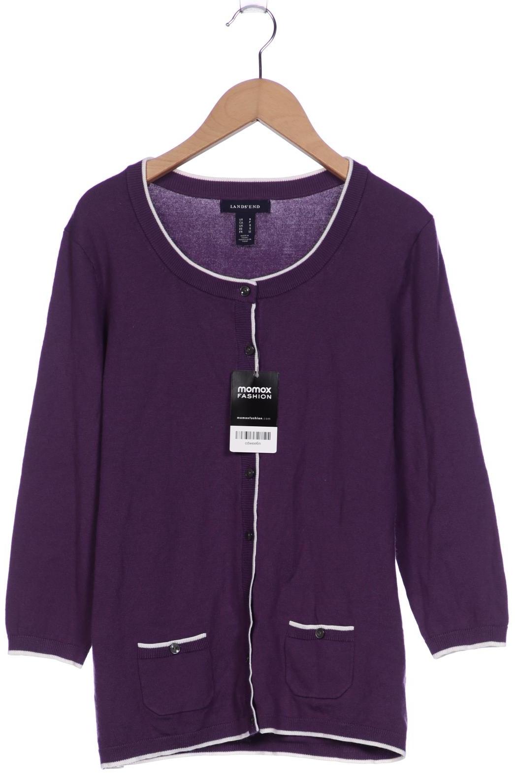 

Lands End Damen Strickjacke, flieder, Gr. 36