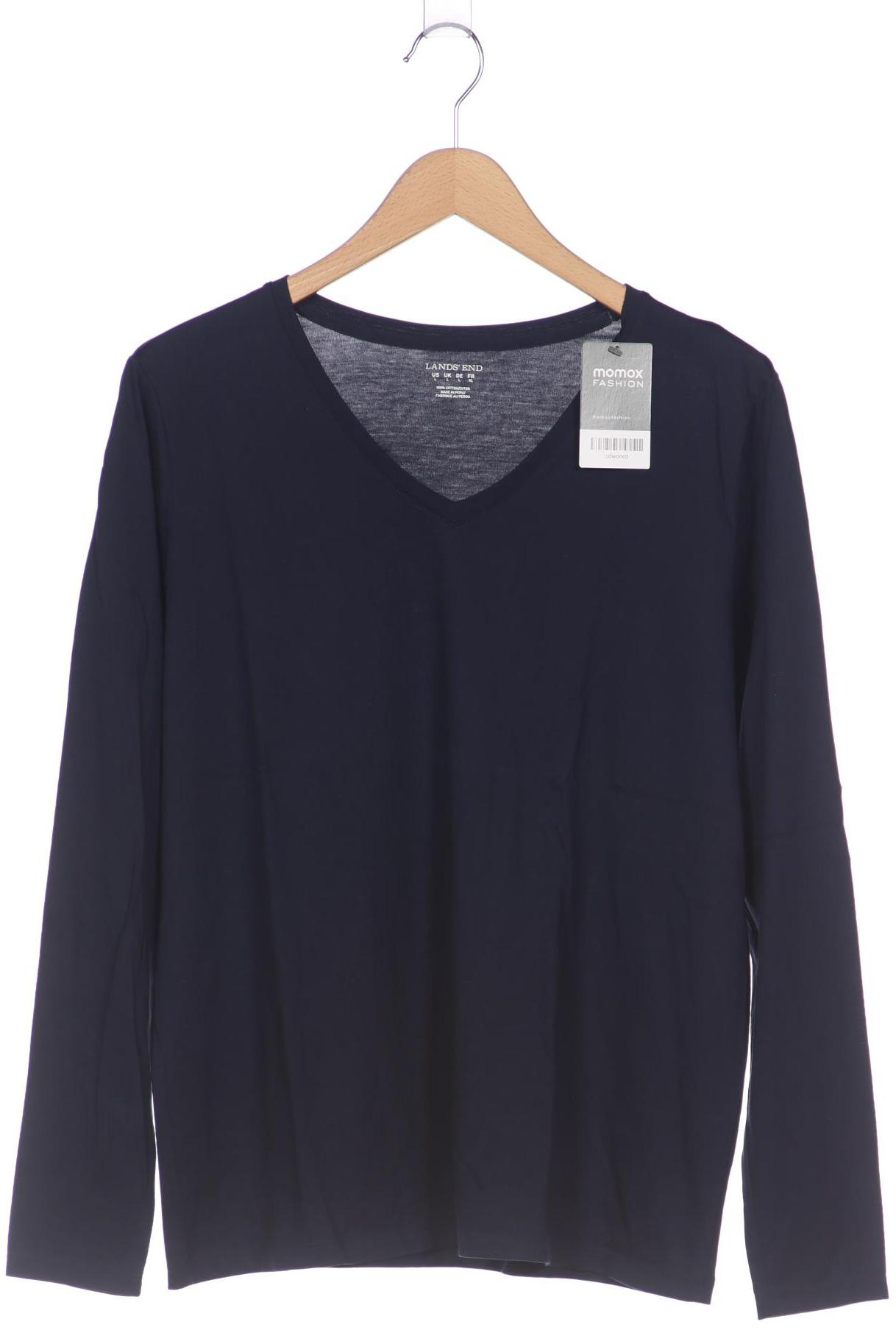 

Lands End Damen Langarmshirt, marineblau, Gr. 42