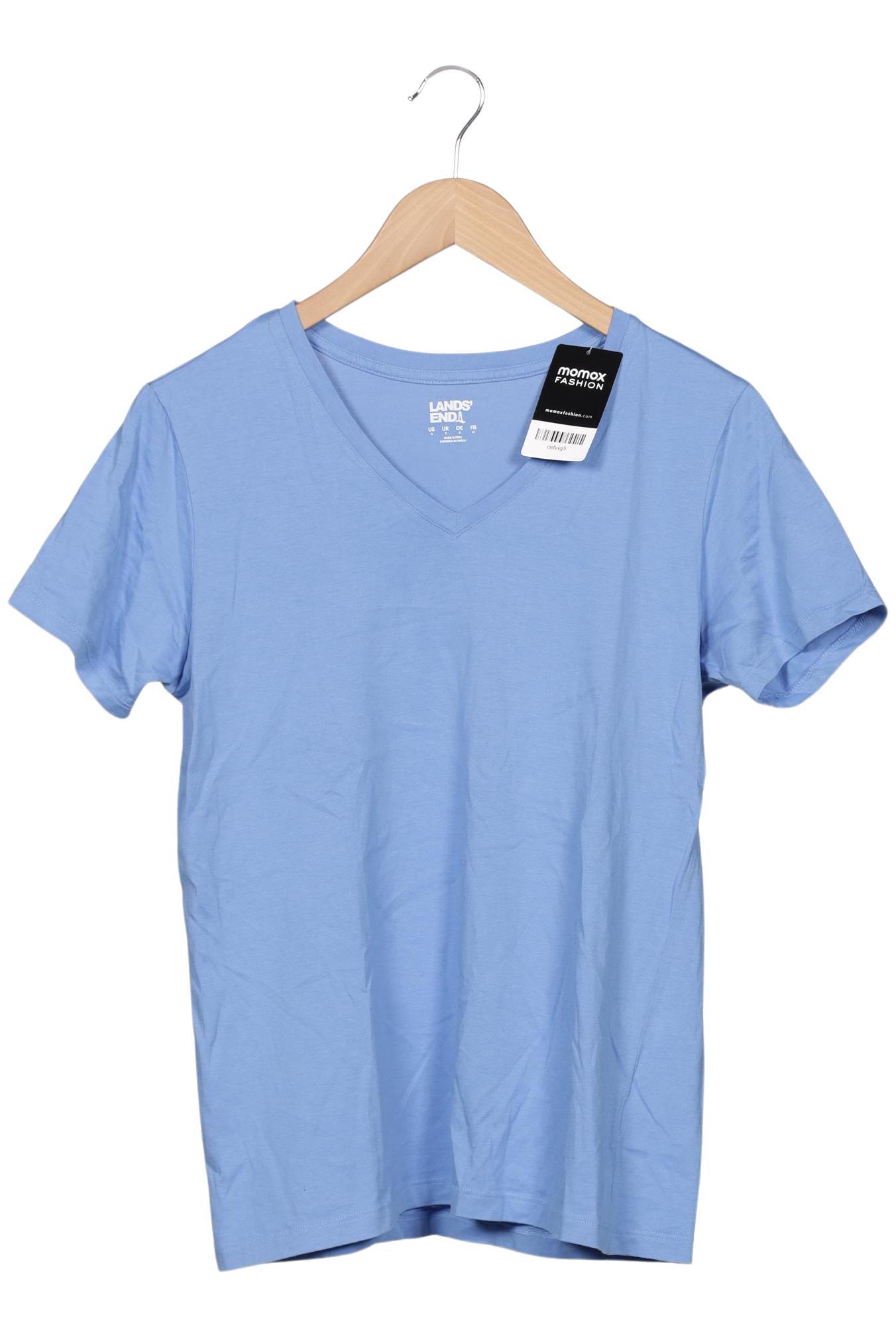 

Lands End Damen T-Shirt, blau, Gr. 36