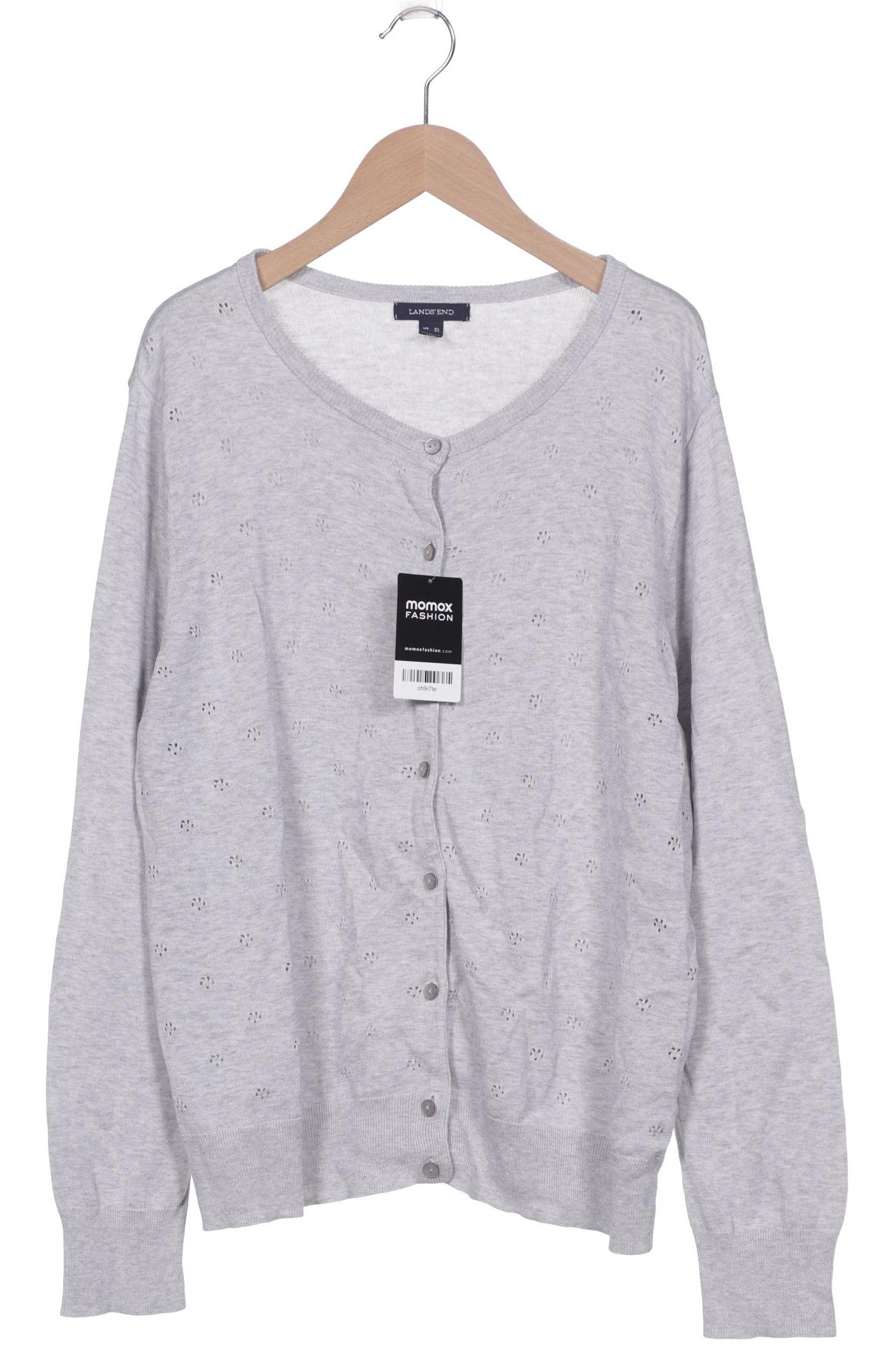 

Lands End Damen Strickjacke, grau