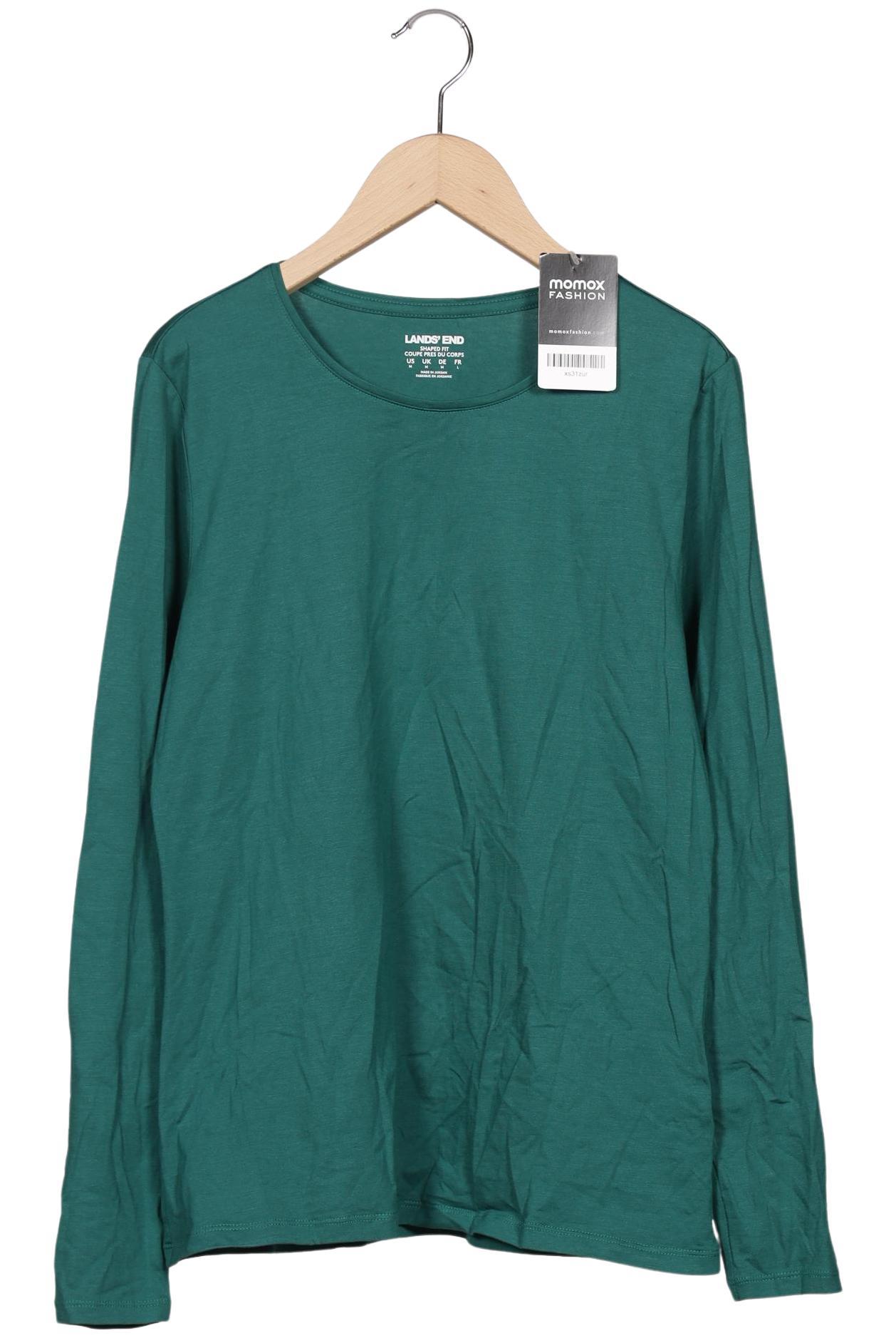 

Lands End Damen Langarmshirt, grün, Gr. 38