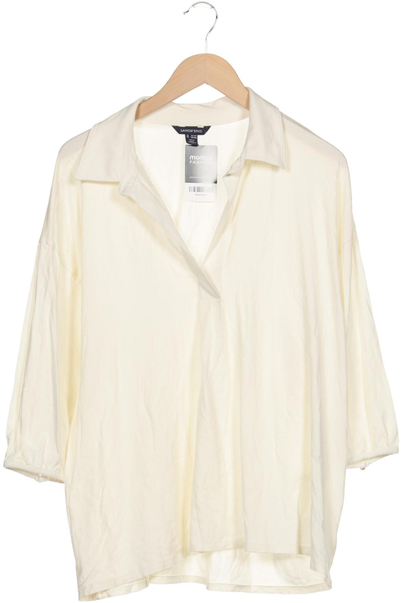

Lands End Damen Langarmshirt, cremeweiß, Gr. 52