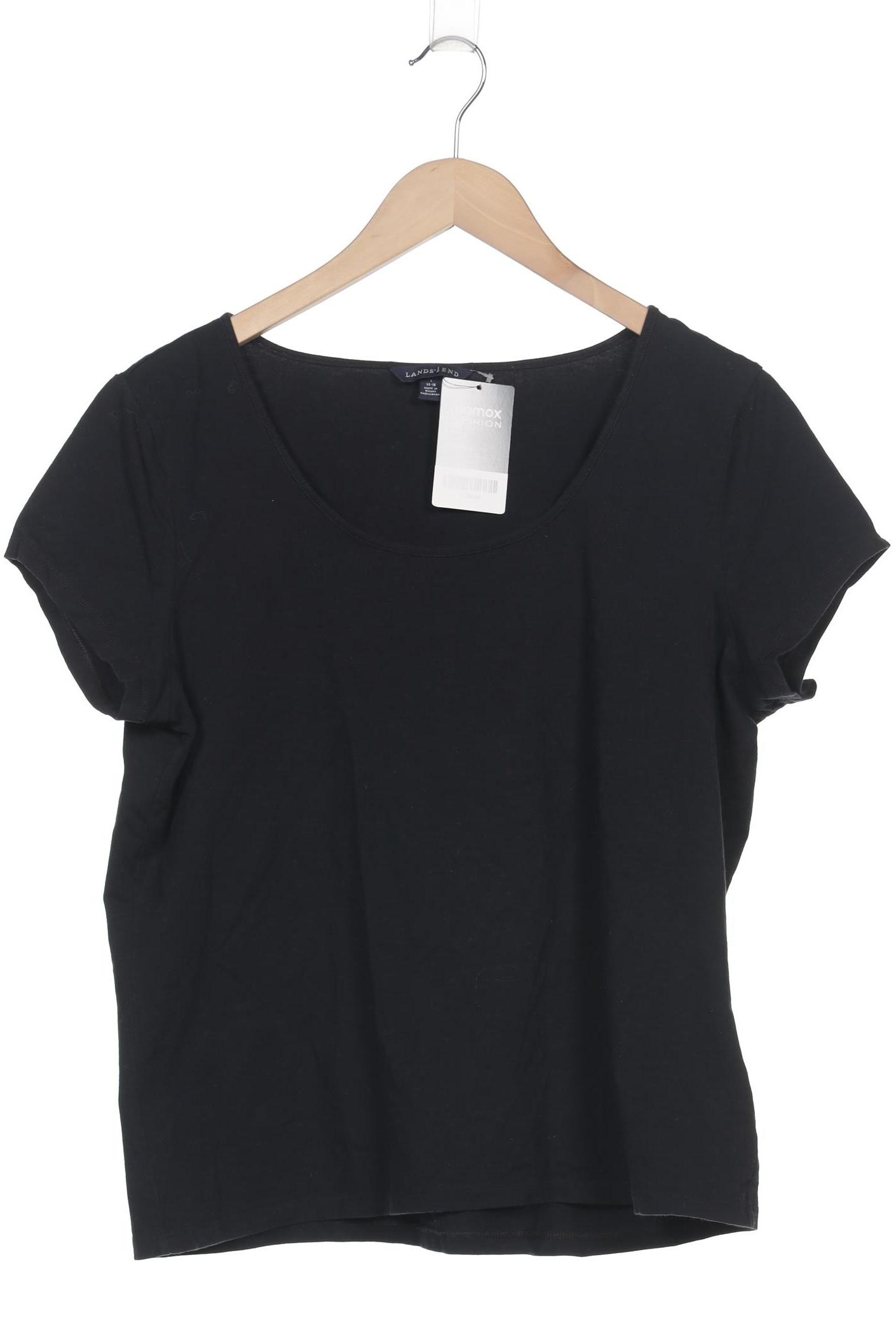 

Lands End Damen T-Shirt, schwarz, Gr. 42