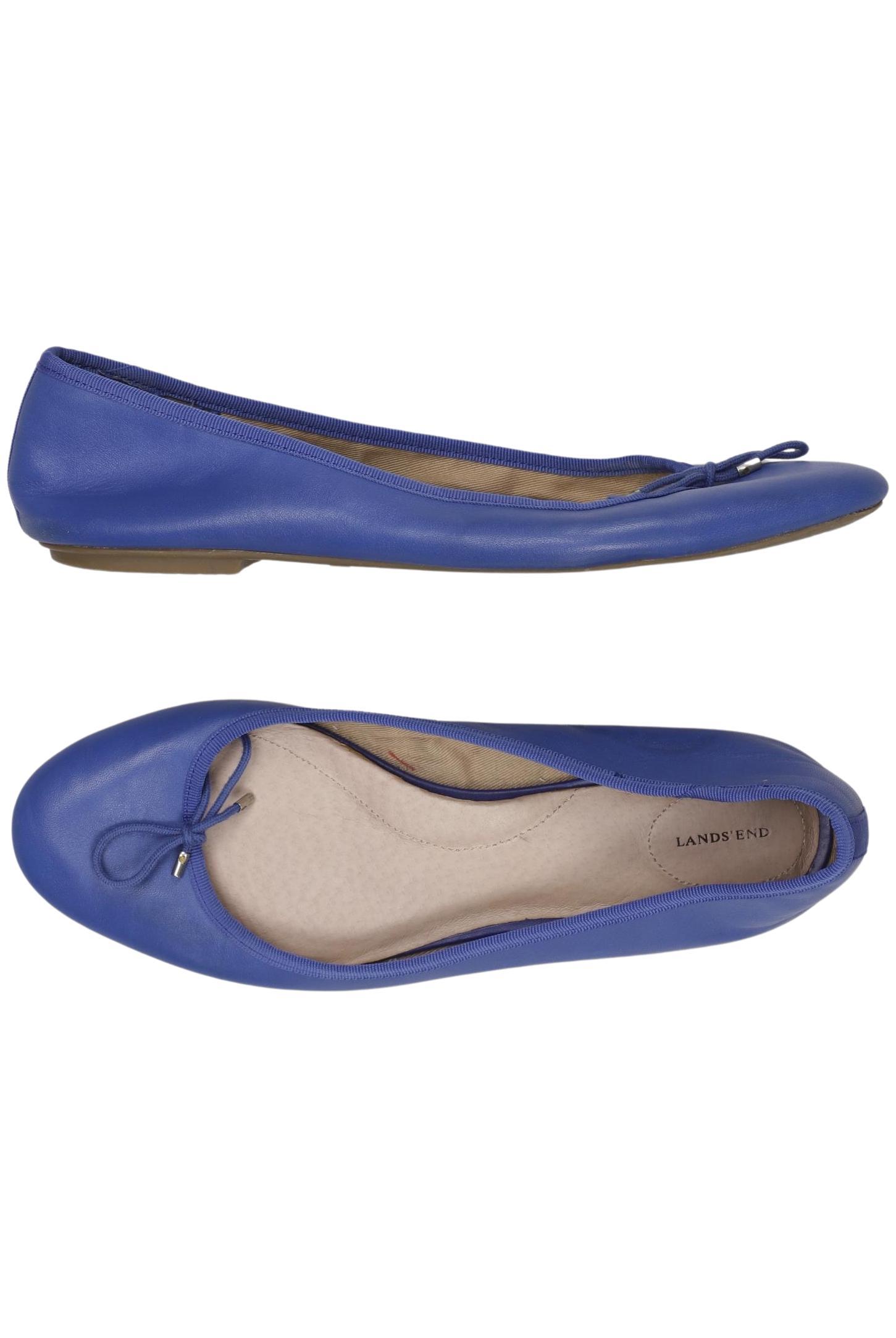 

Lands End Damen Ballerinas, blau, Gr. 39
