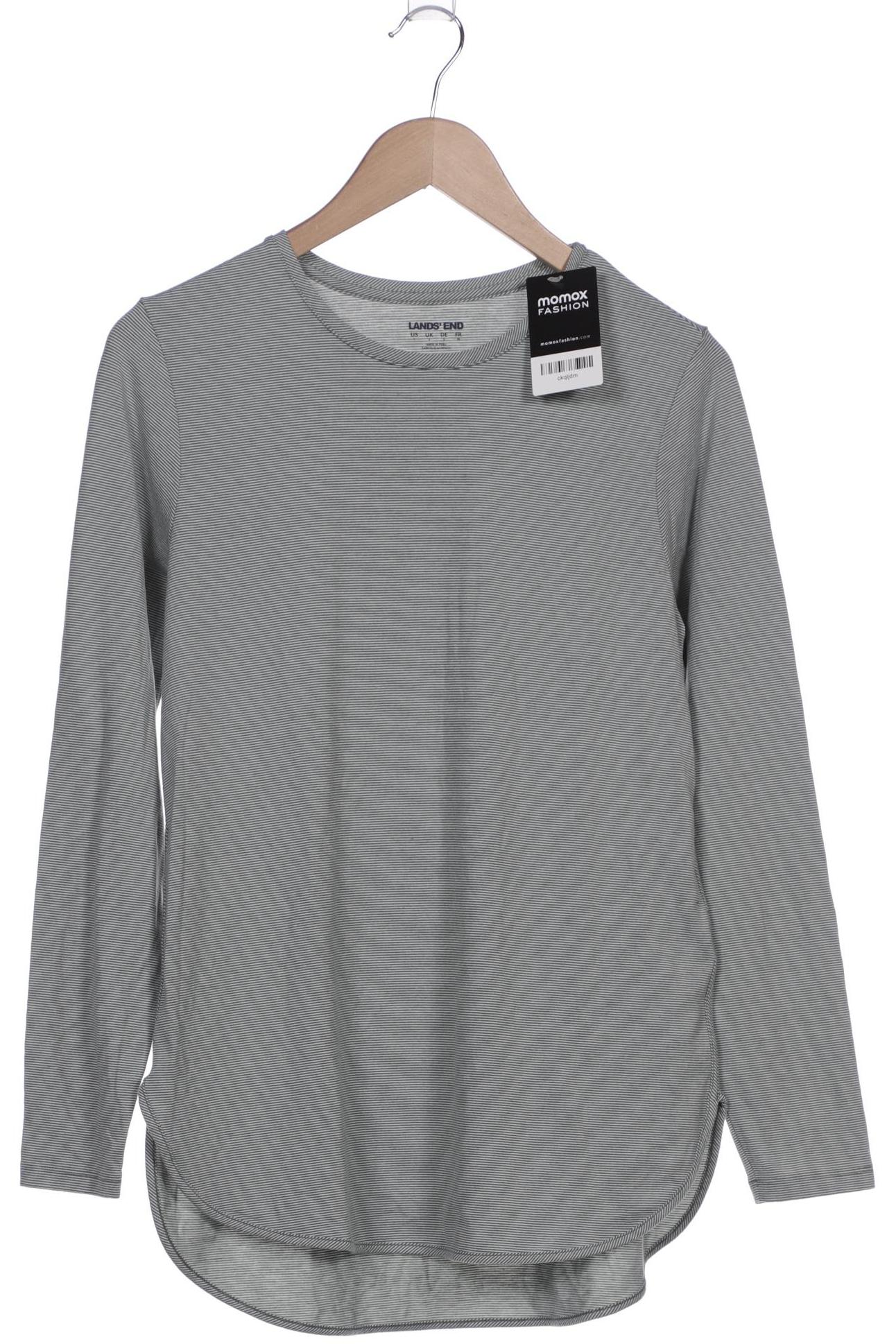 

Lands End Damen Langarmshirt, grün, Gr. 36