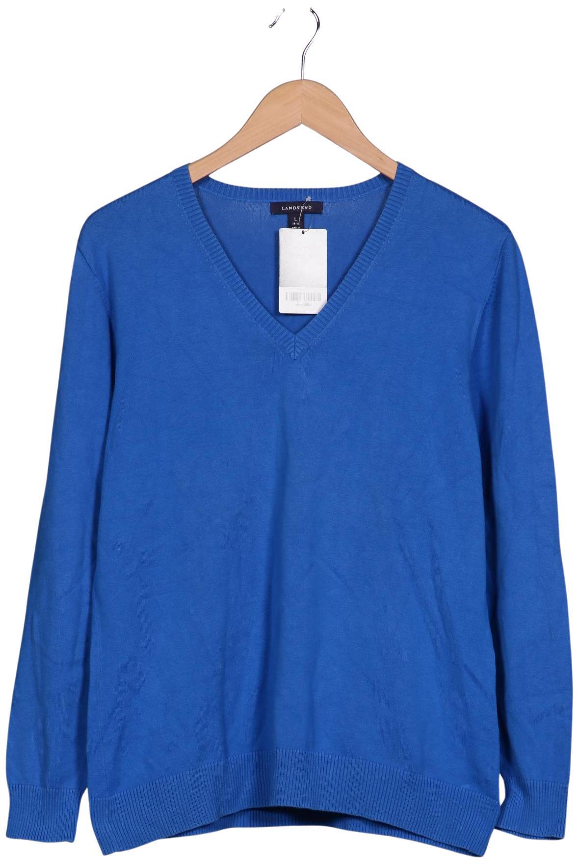 

Lands End Damen Pullover, blau, Gr. 42