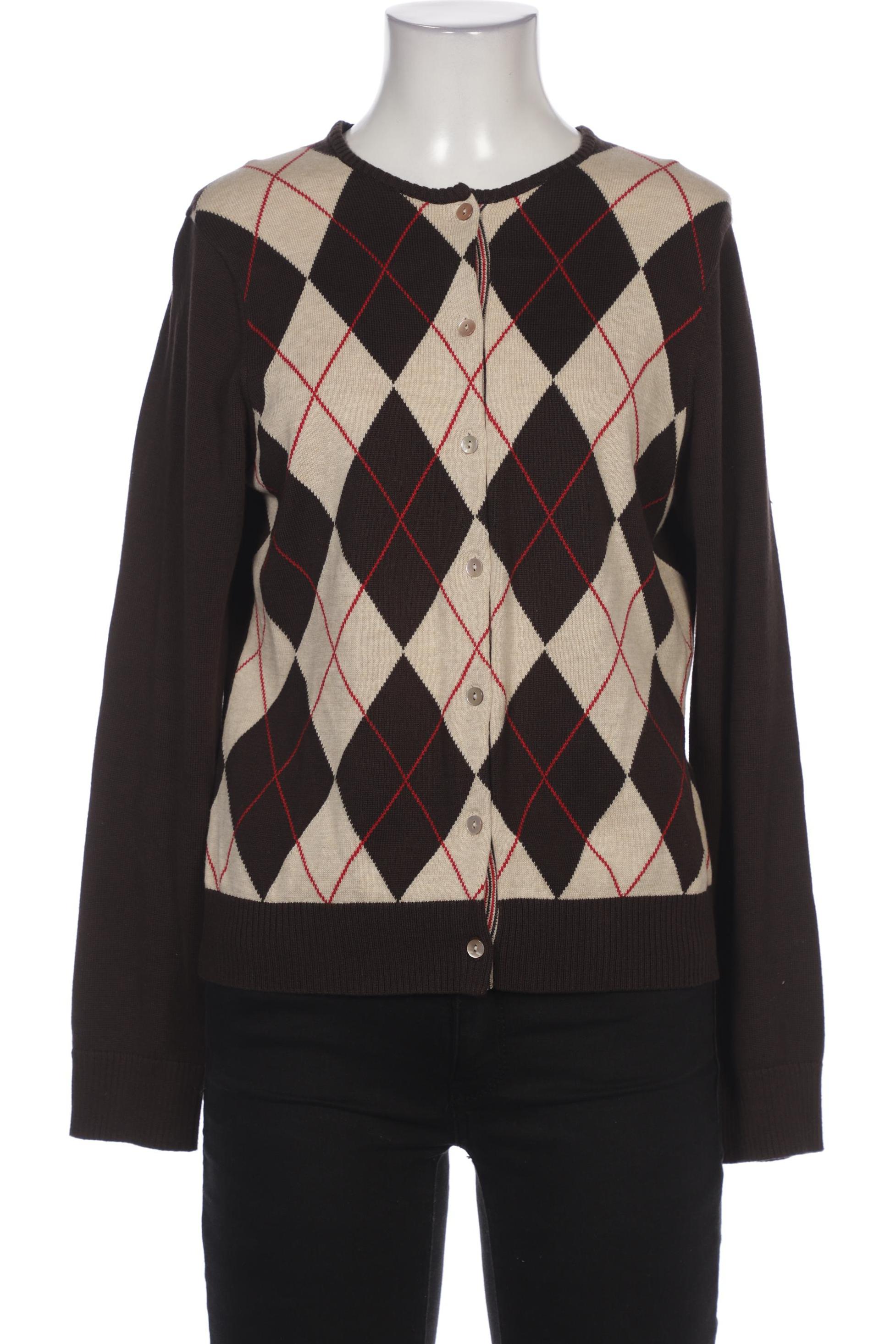 

Lands End Damen Strickjacke, braun, Gr. 36