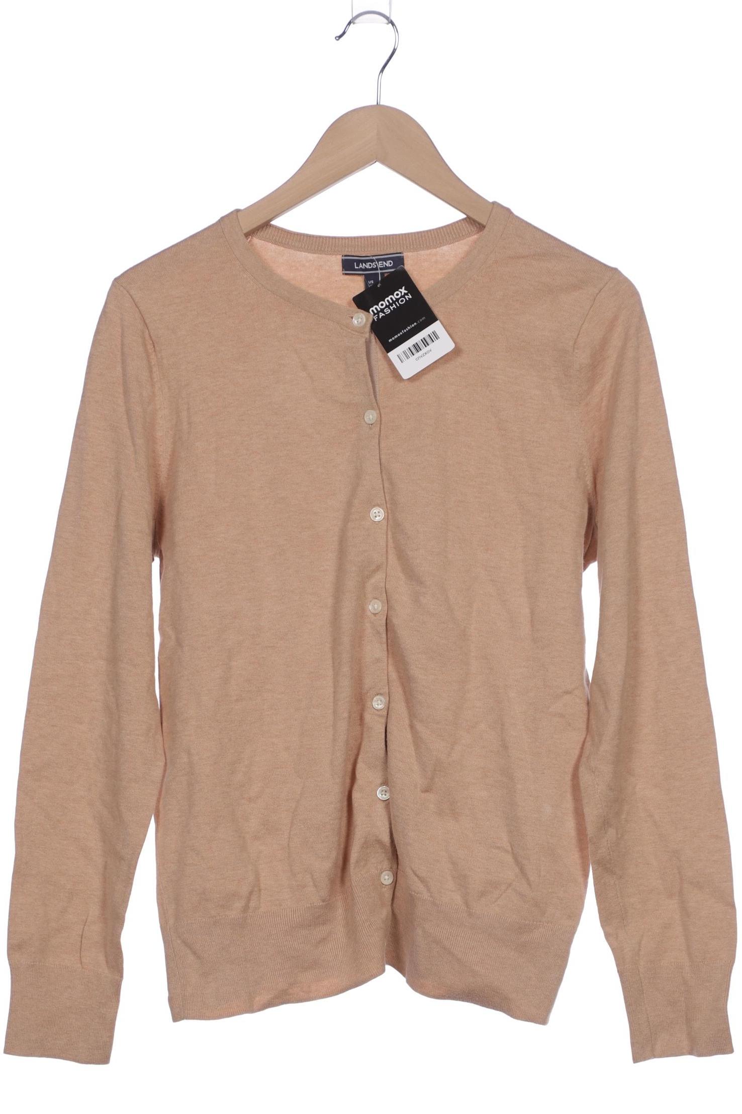 

Lands End Damen Strickjacke, beige, Gr. 38