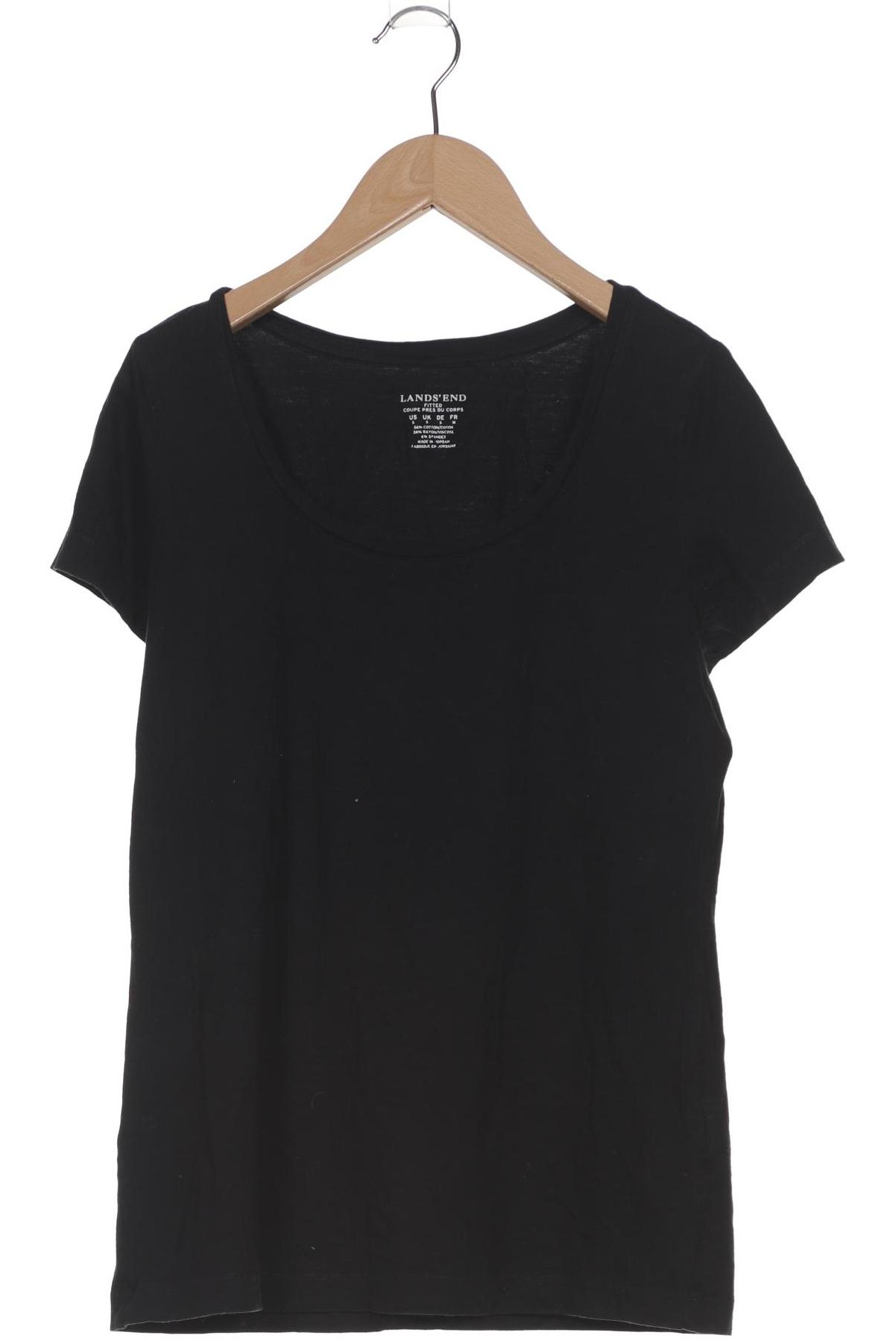 

Lands End Damen T-Shirt, schwarz, Gr. 36