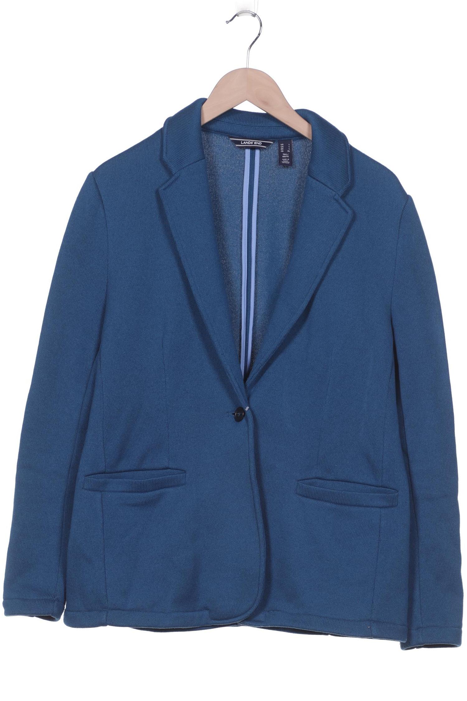 

Lands End Damen Strickjacke, blau