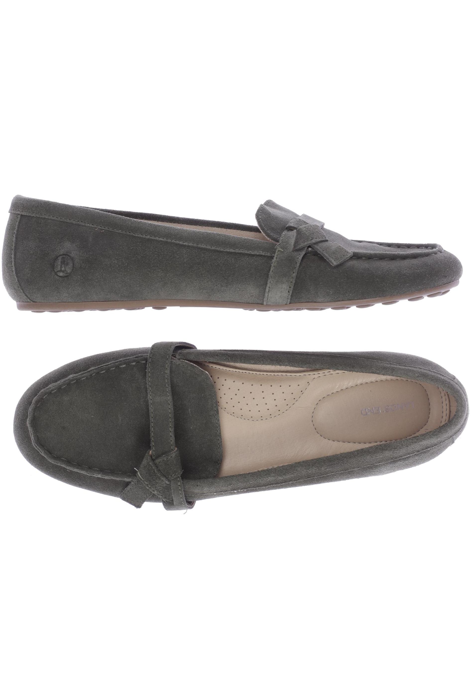

Lands End Damen Halbschuh, grün, Gr. 42.5